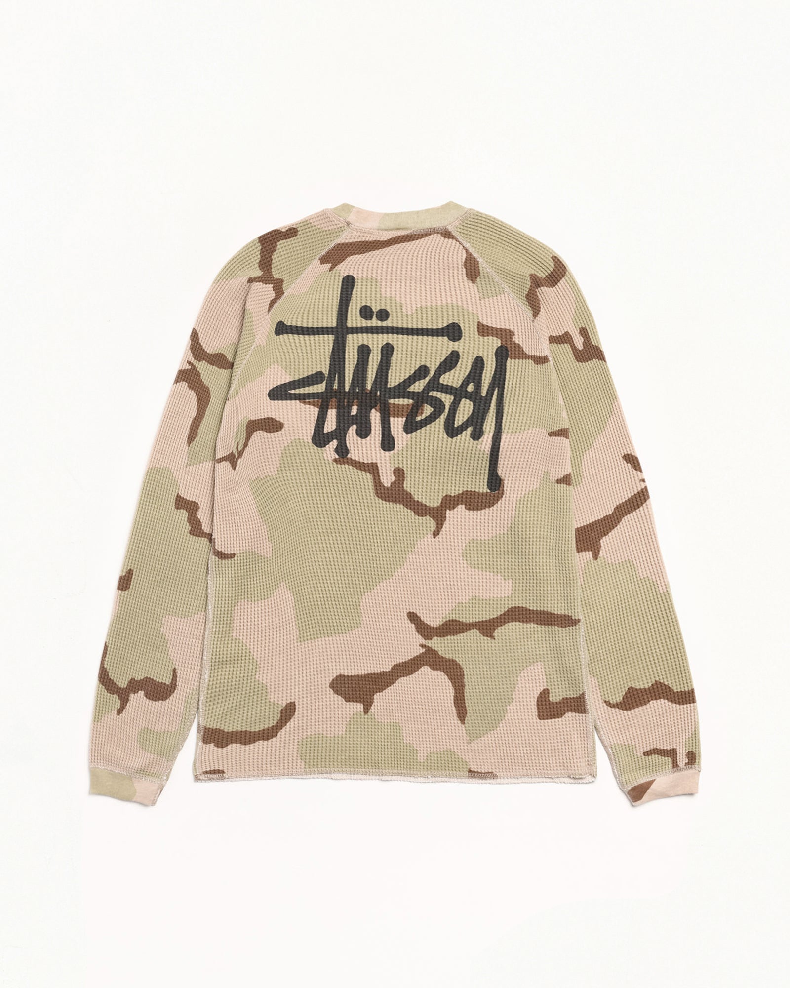 Basic Stüssy Thermal – Sand Camo | Tops | Stüssy Japan