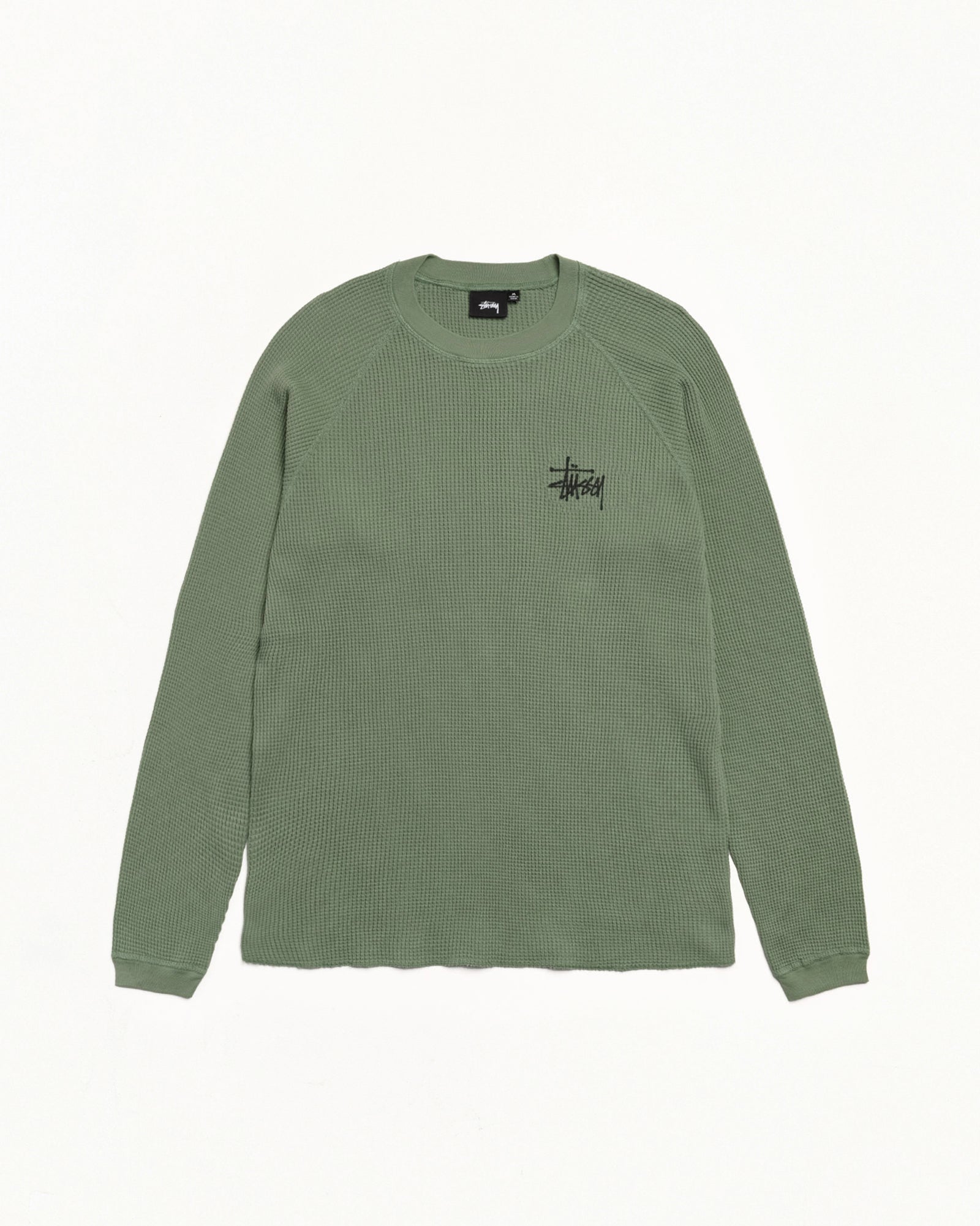 Stussy オリーブグリーン サーマルニット ワッフル ロゴ Lサイズ Basic Stüssy Thermal – Pine | Tops | Stüssy Japan