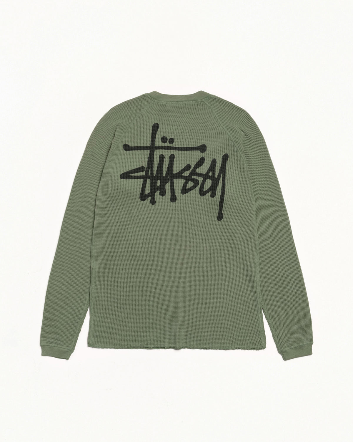 Raglan Thermal LS Crew – Sage | Tops & Shirts | Stüssy Japan