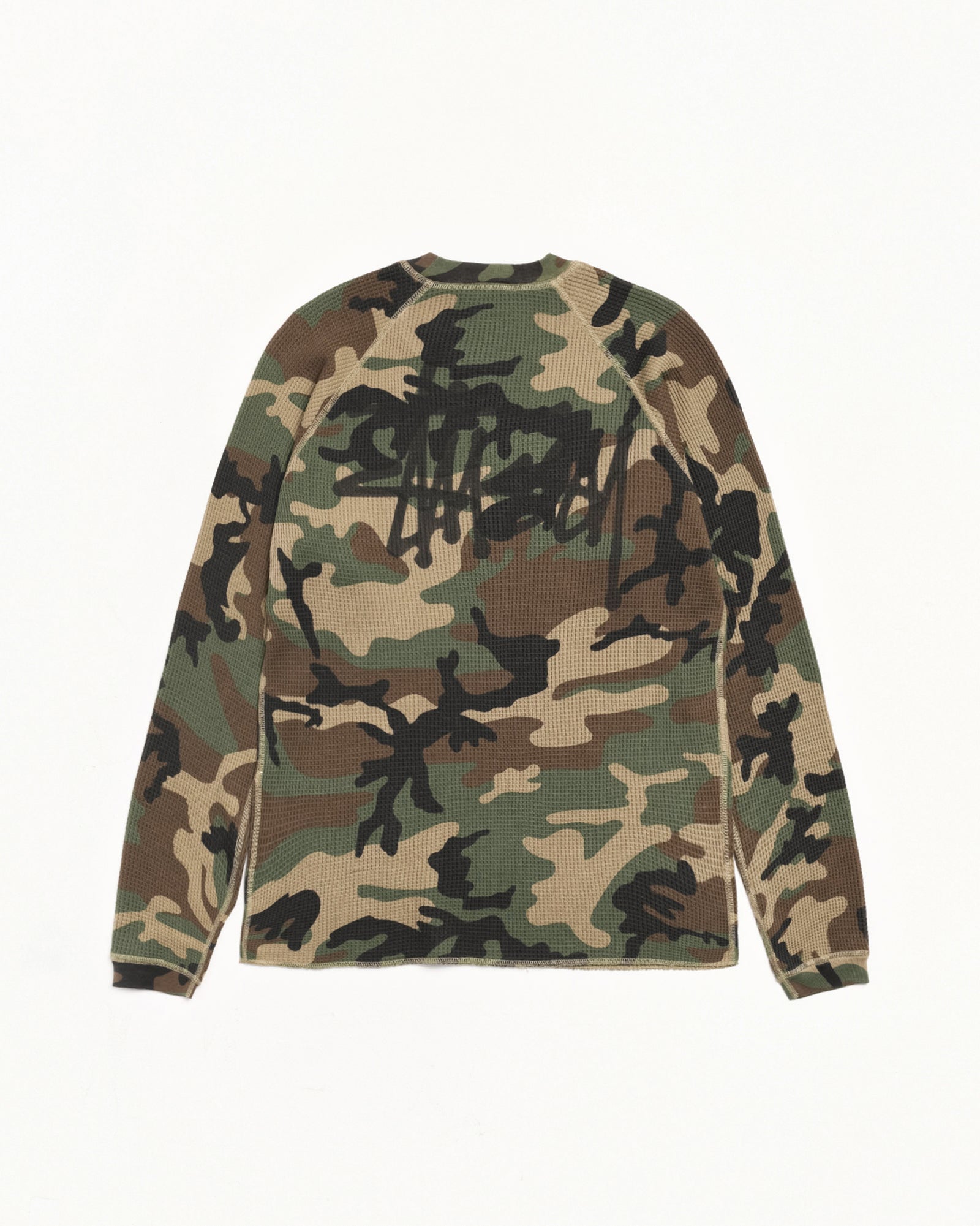Basic Stüssy Thermal - Woodland Camo | Tops & Knits | Stüssy Japan