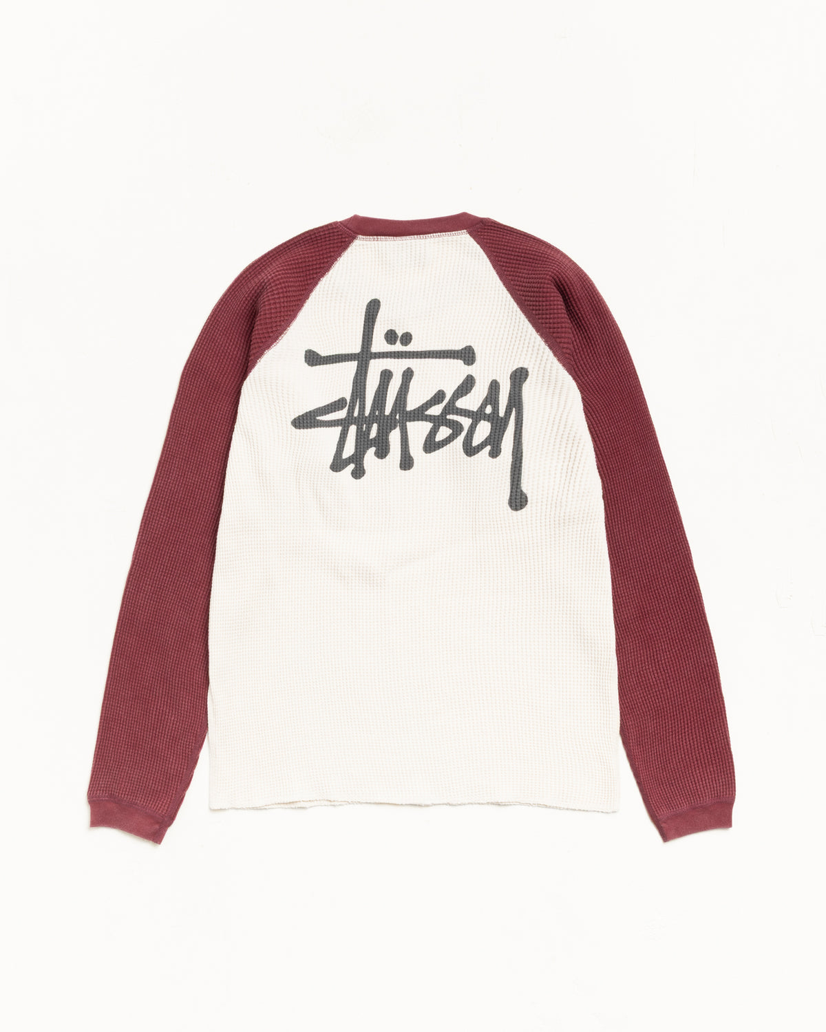 Basic Stüssy Thermal 2 Tone – Off White | Tops | Stüssy Japan