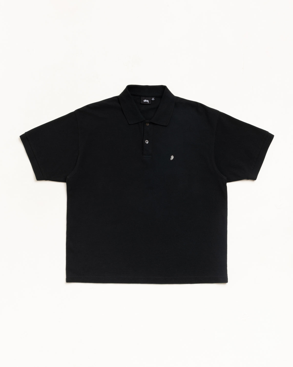 Classic Pique Polo – Black | Tops & Knits | Stüssy Japan