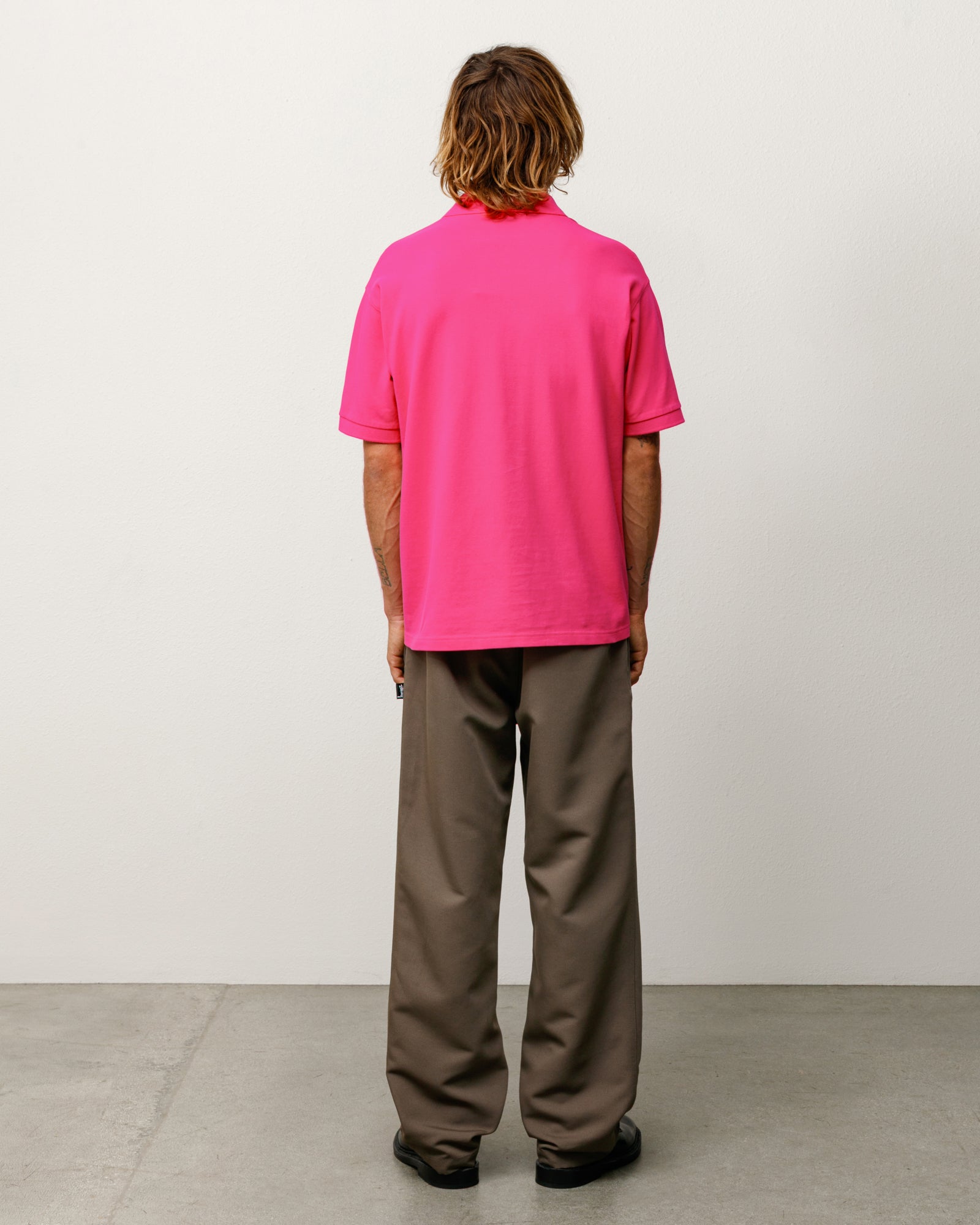 Classic Pique Polo Unisex Short Sleeve In Pink
