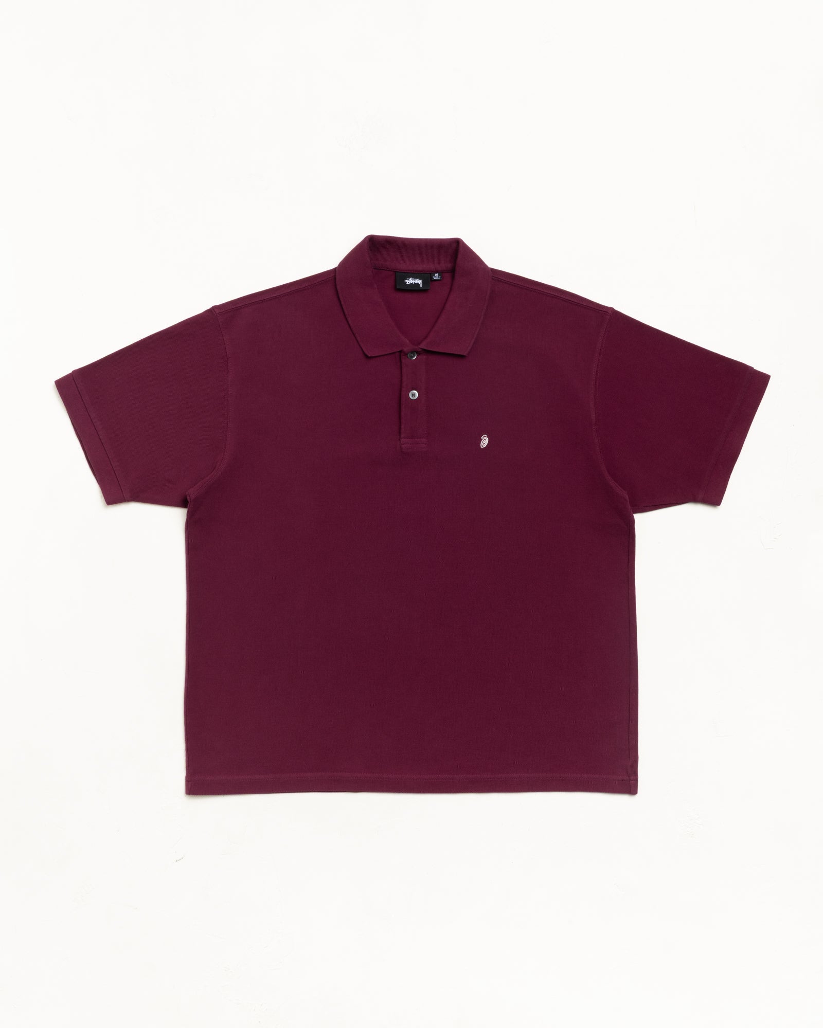 Classic Pique Polo Unisex Short Sleeve In Plum
