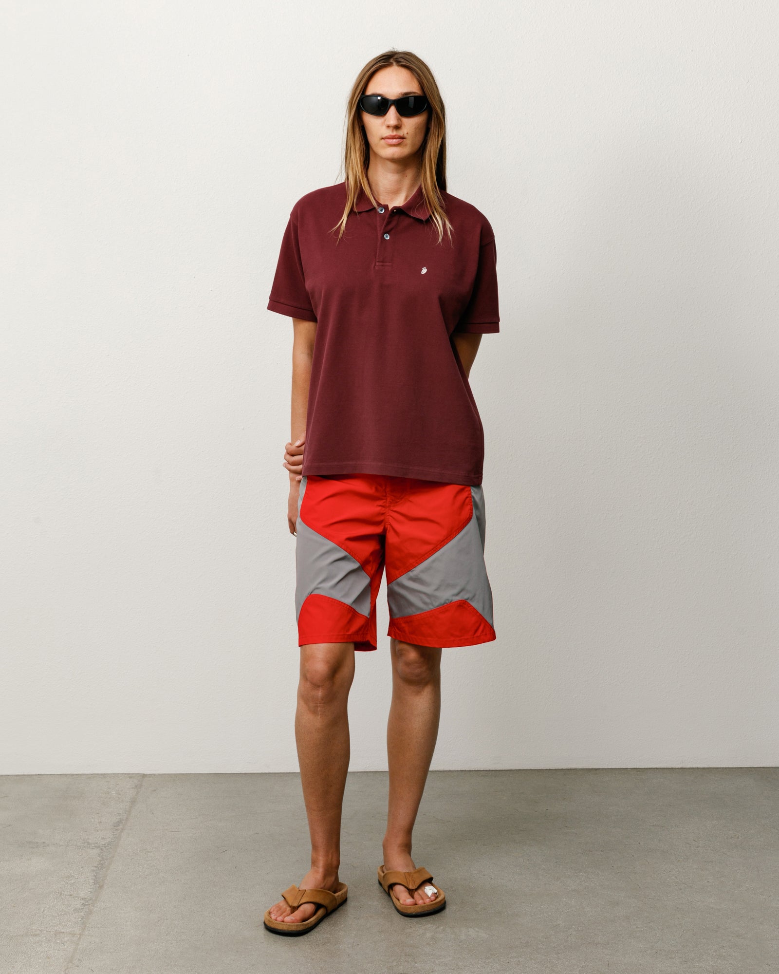 Classic Pique Polo Unisex Short Sleeve In Plum