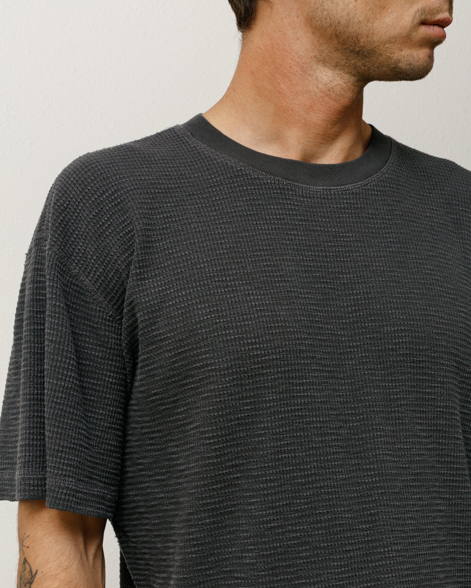Pigment Dyed Ss Thermal – Faded Black | Tops & Knits | Stüssy Japan