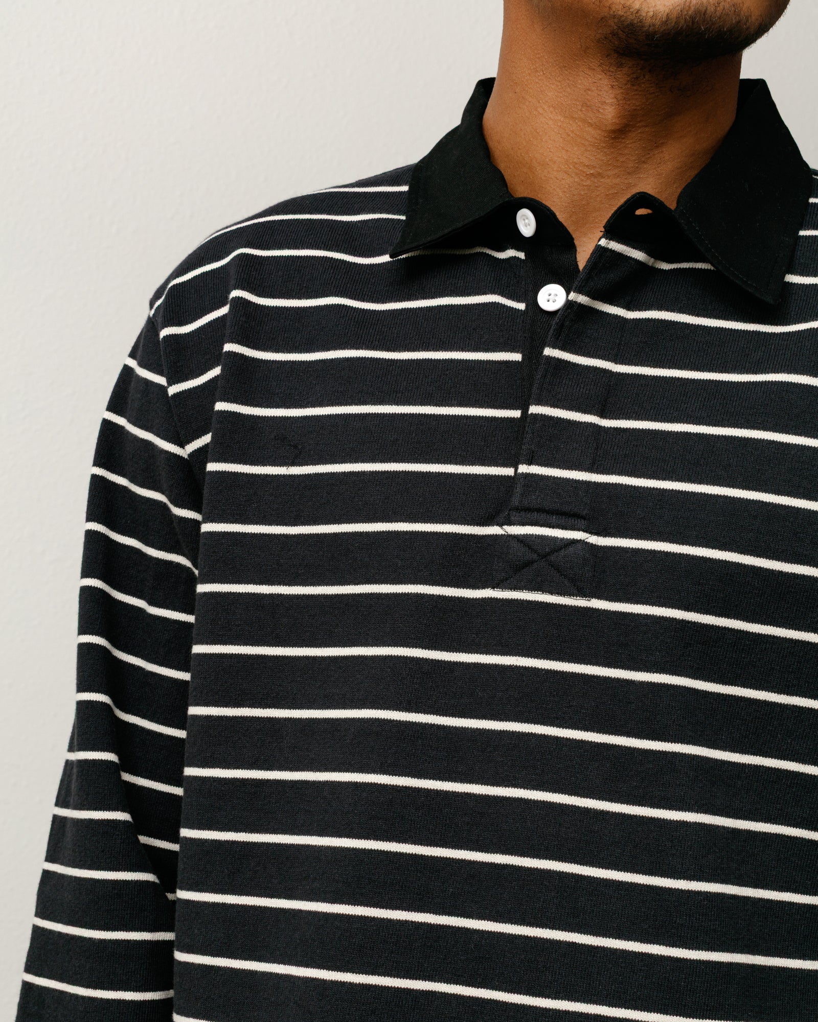 ウェア 16aw striped rugby black Striped Rugby Shirt – Black | Tops & Knits | Stüssy Japan