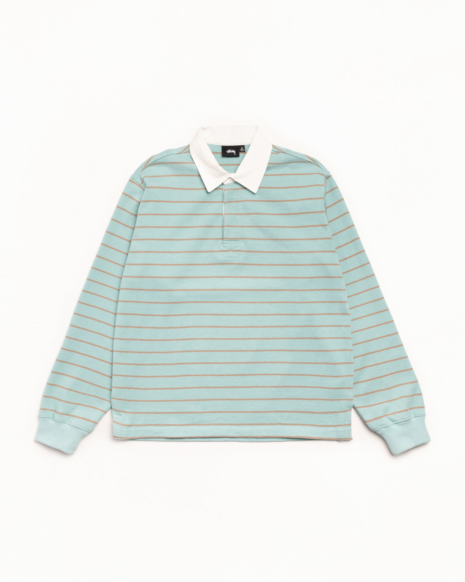 Stussy ストライプ ラグビーシャツ M Stussy ストライプ ラグビーシャツ M Striped Rugby Shirt – Black