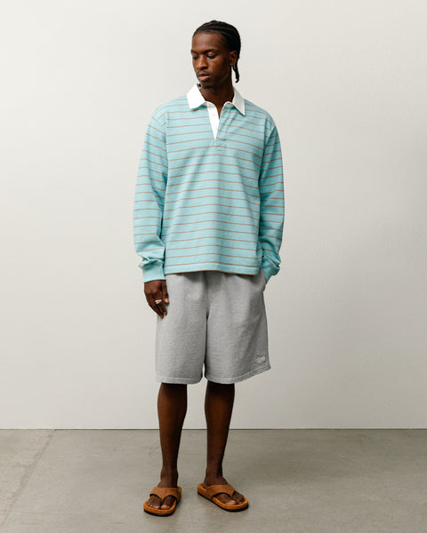 Pin Striped Rugby Mens Long Sleeve In Blue