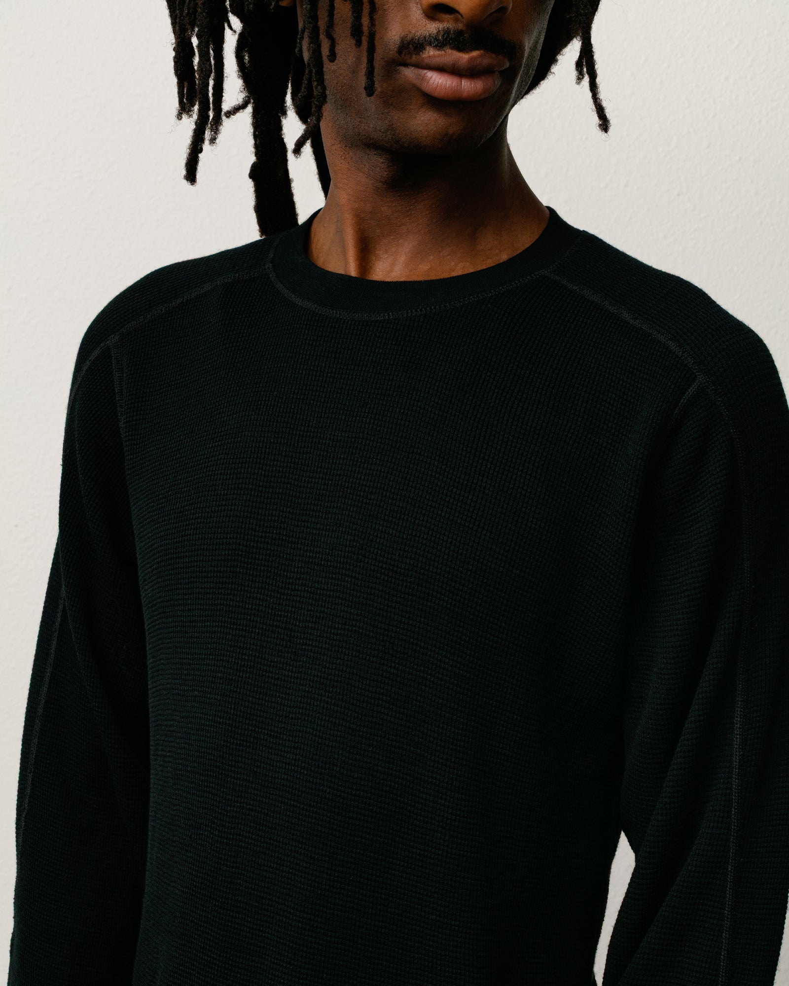 Wool LS Thermal – Black | Tops & Knits | Stüssy Japan