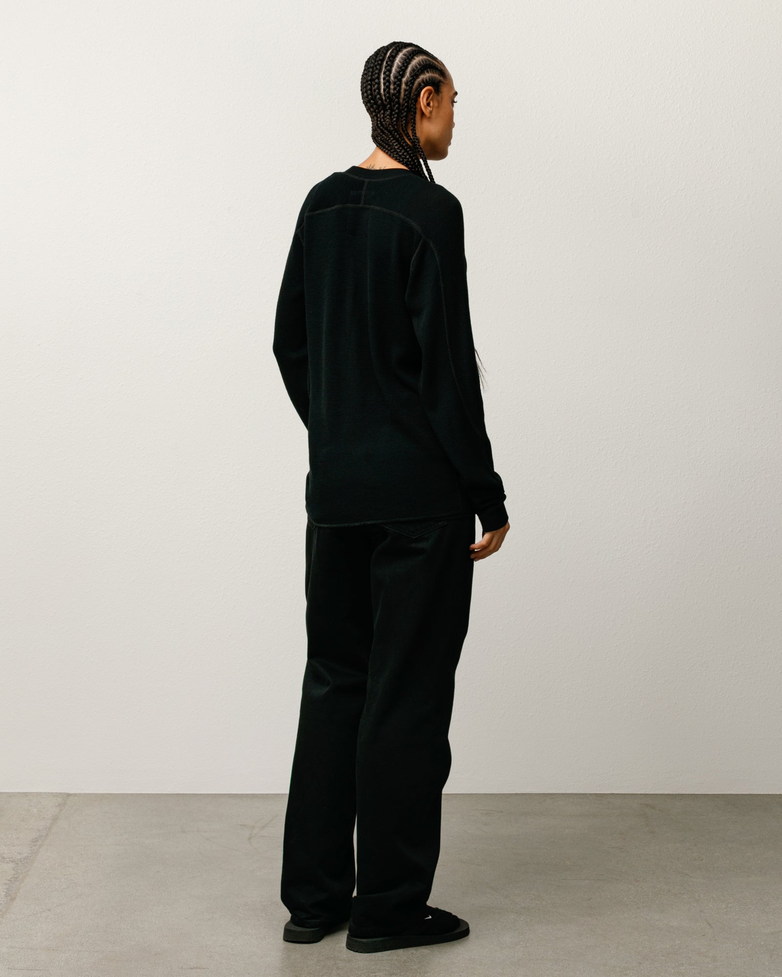 Wool LS Thermal – Black | Tops & Knits | Stüssy Japan