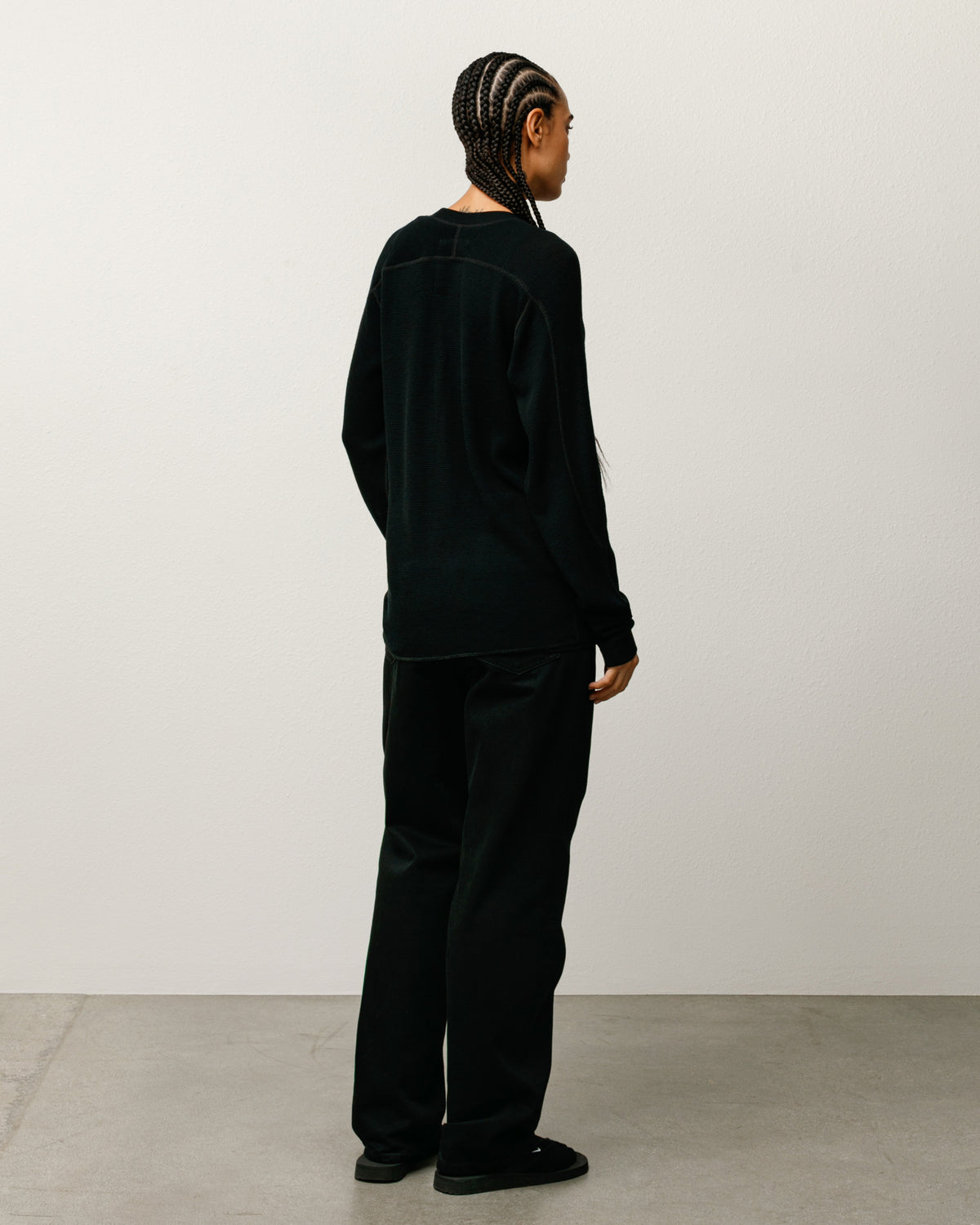 Wool LS Thermal – Black | Tops & Knits | Stüssy Japan
