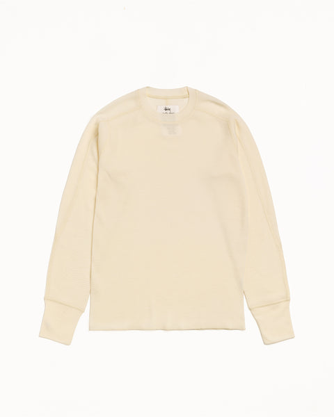 Wool Ls Thermal Mens Long Sleeve In Ecru