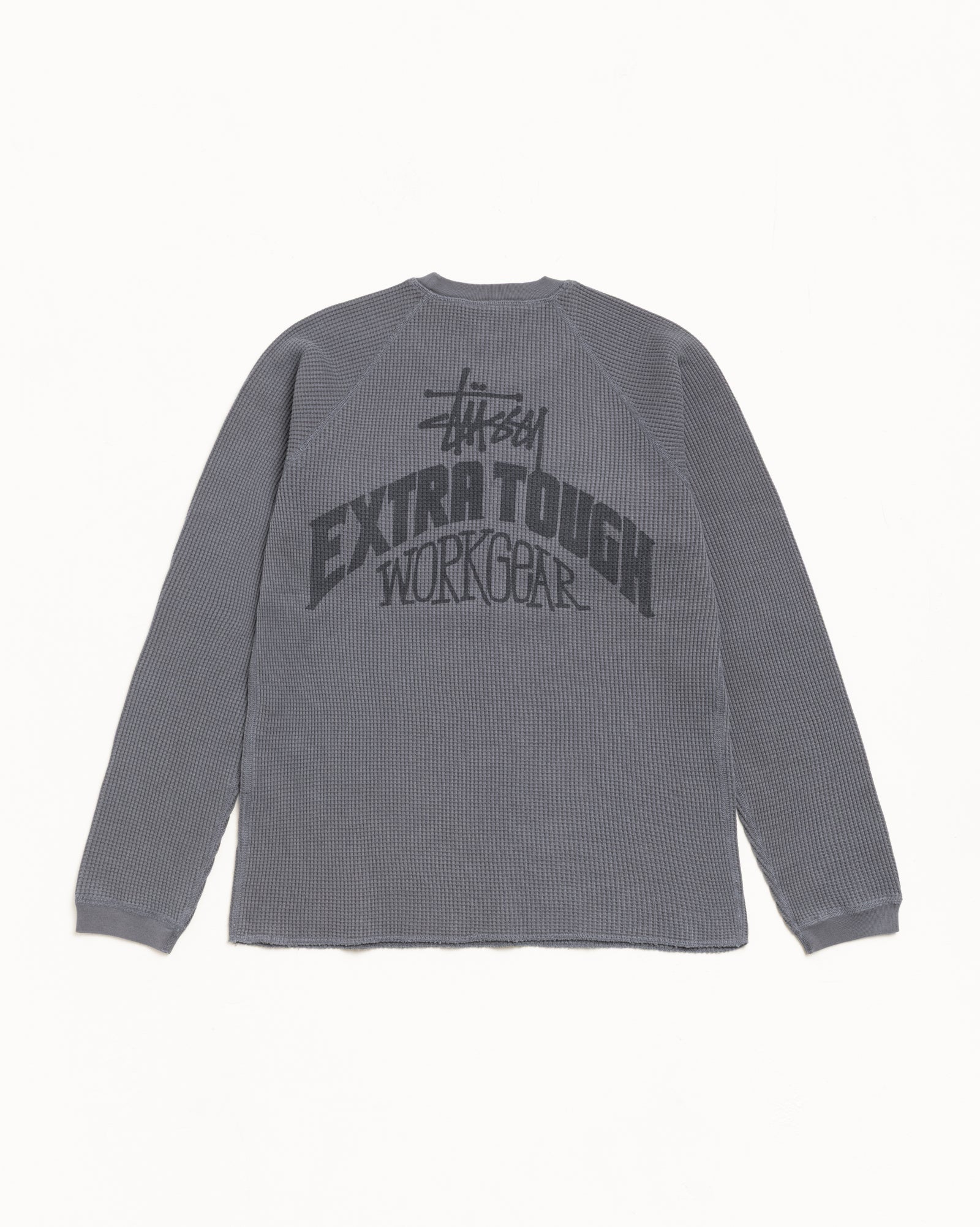 Extra Tough Raglan Thermal – Charcoal | Tops & Knits | Stüssy Japan