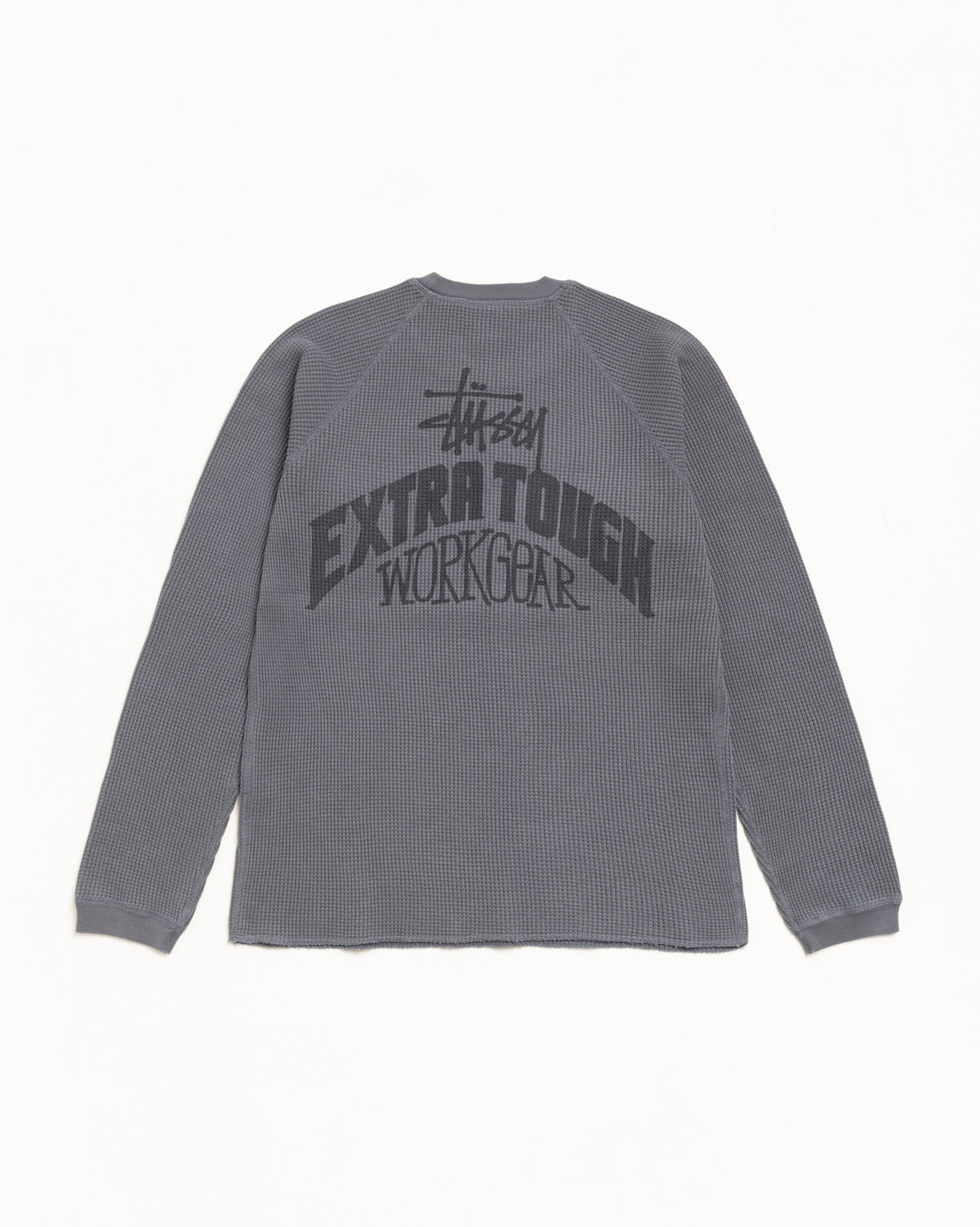 Extra Tough Raglan Thermal – Charcoal | Tops & Knits | Stüssy Japan