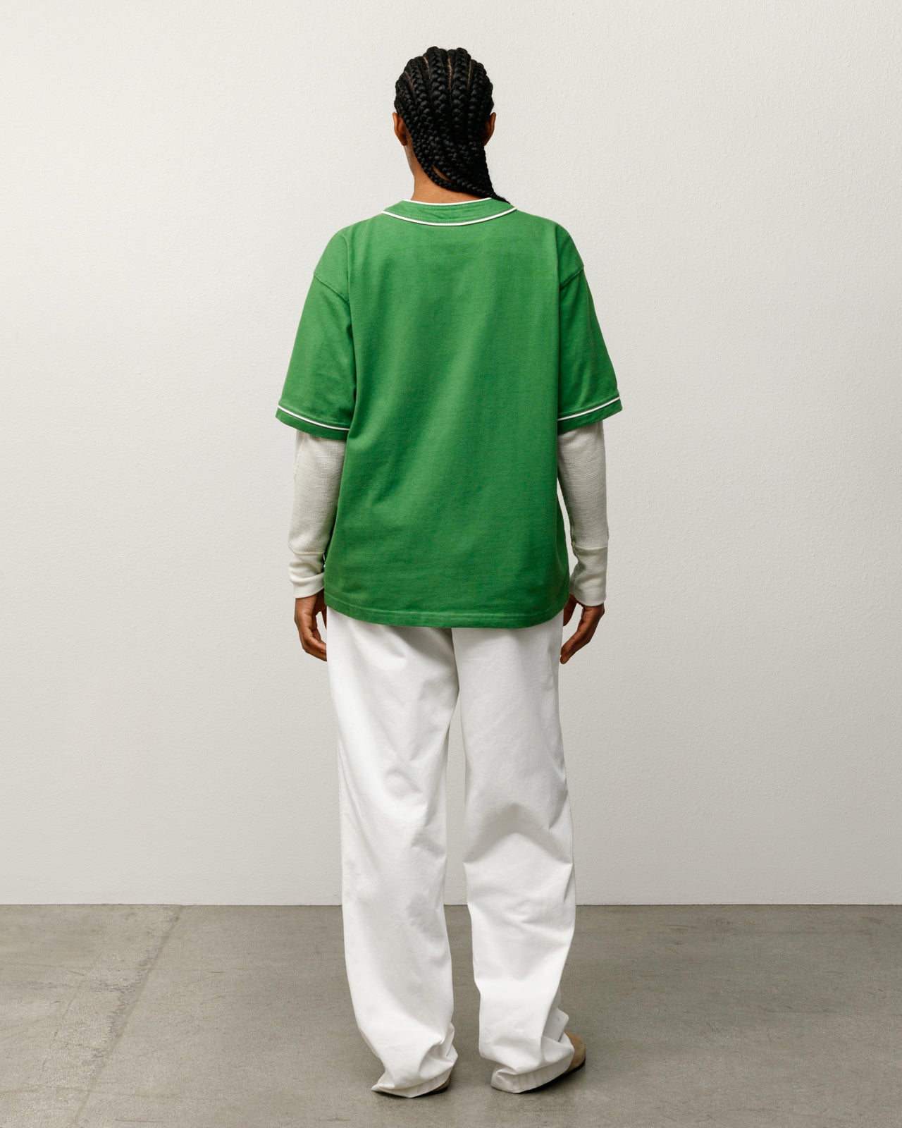 Arch Baseball Jersey – Green | Tops & Shirts | Stüssy Japan