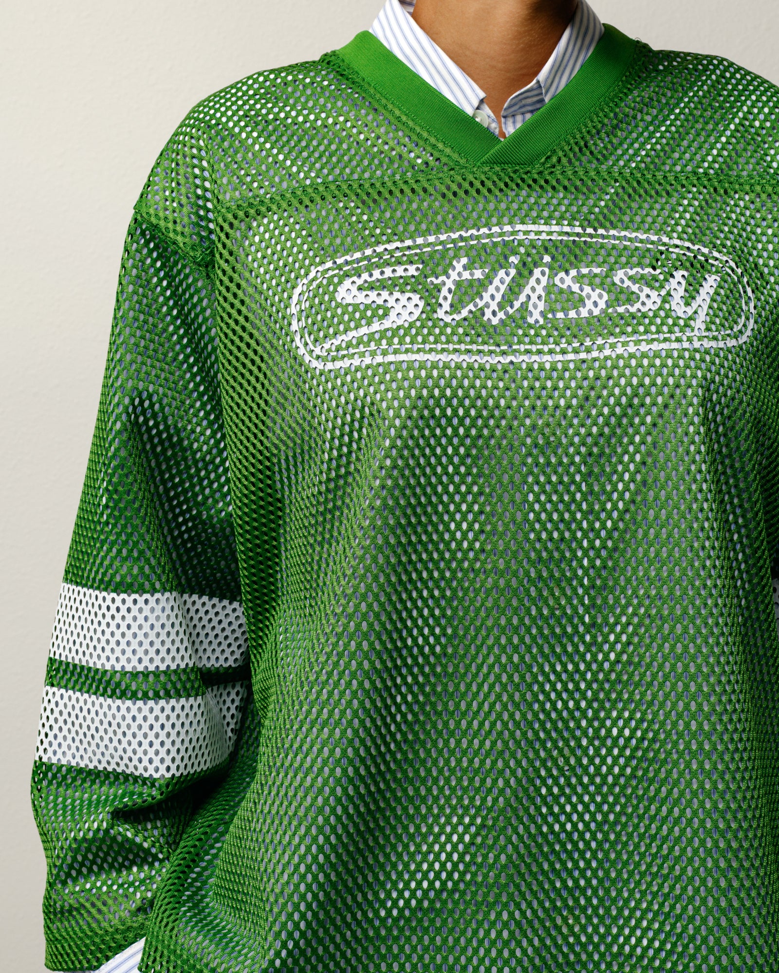 Trucker Team Jersey Mens Short Sleeve In Green