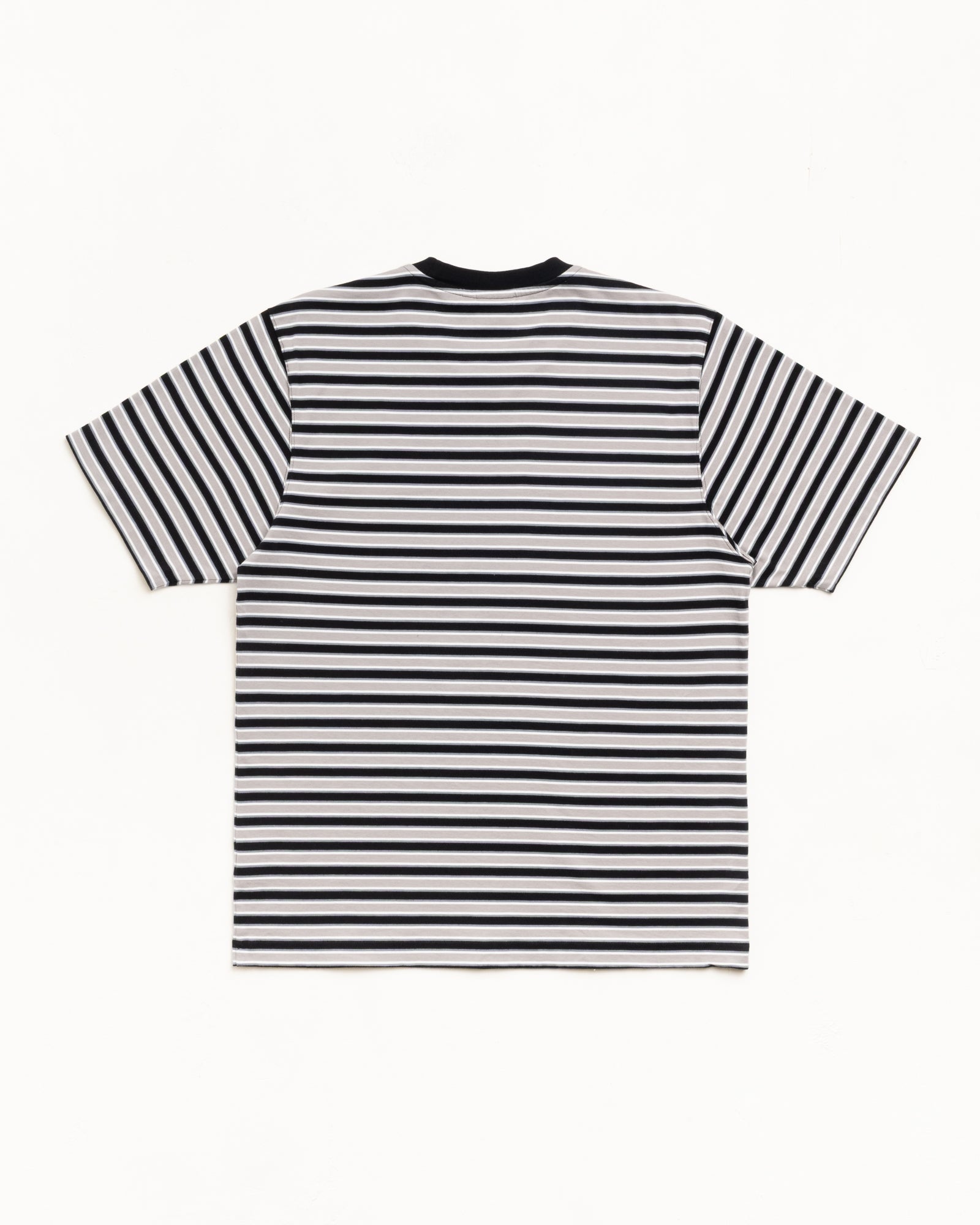 Beach Stripe Tee – Black | Tops & Knits | Stüssy Japan