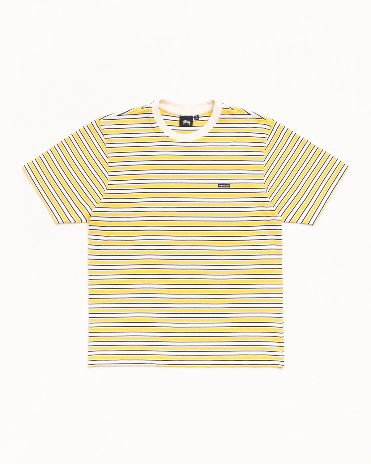 Beach Stripe Tee – Yellow | Tops & Knits | Stüssy Japan