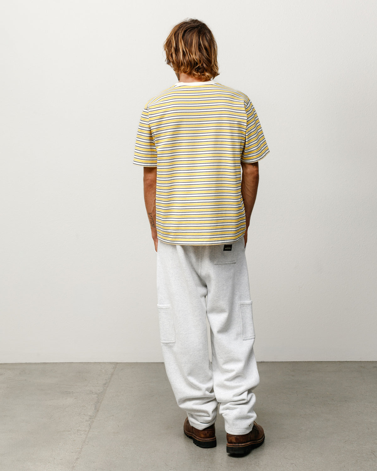 Beach Stripe Tee – Yellow | Tops & Knits | Stüssy Japan