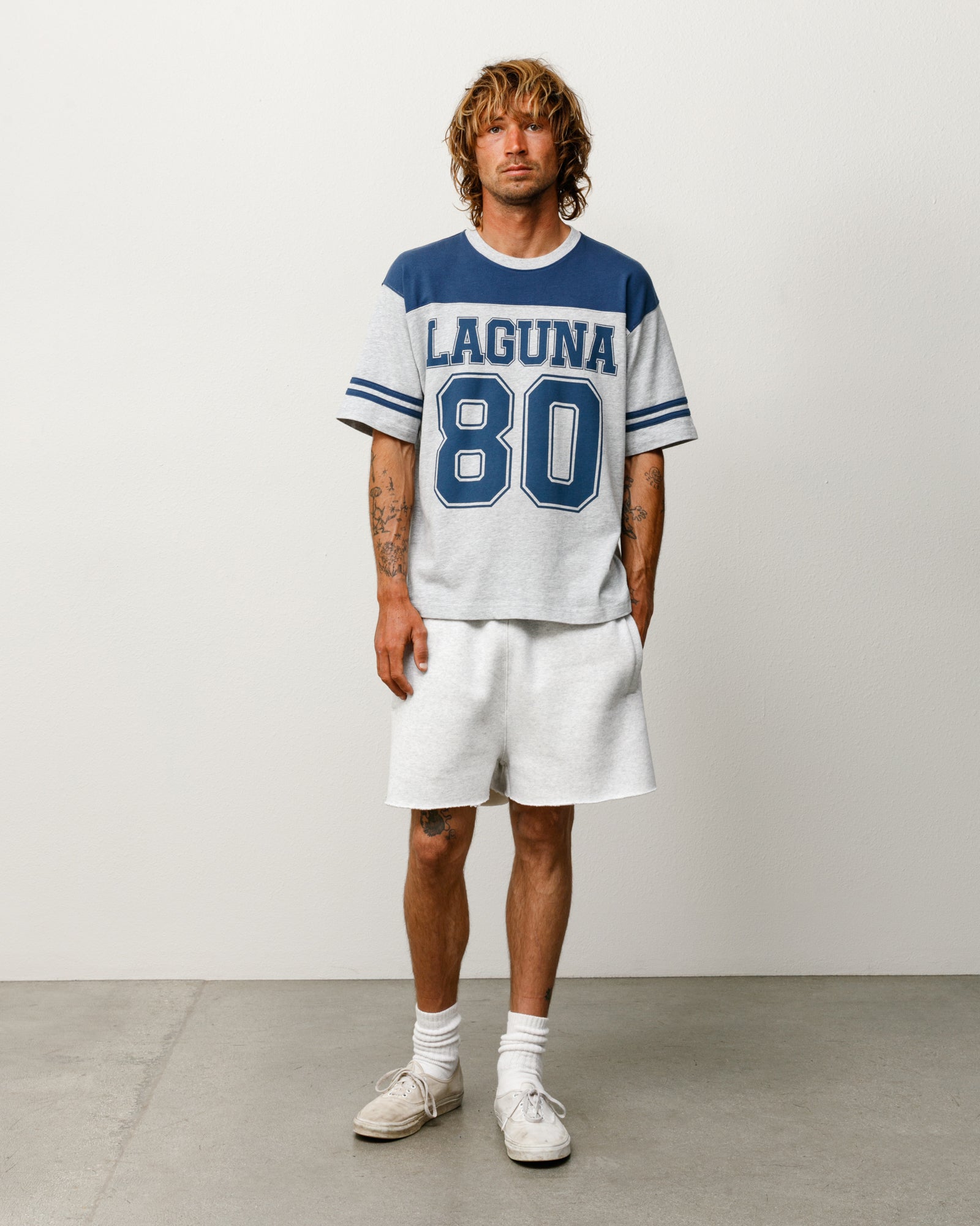 Laguna Short Sleeve Unisex Short Sleeve In Blue