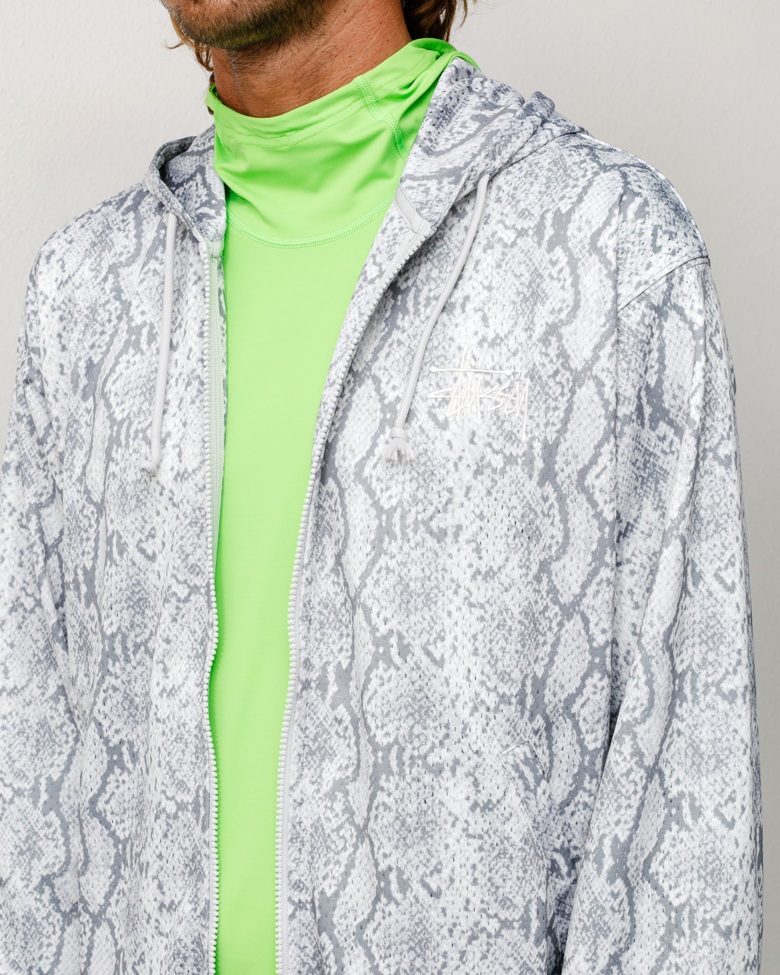 Athletic Mesh Zip Hoodie – Snake | Tops & Knits | Stüssy Japan