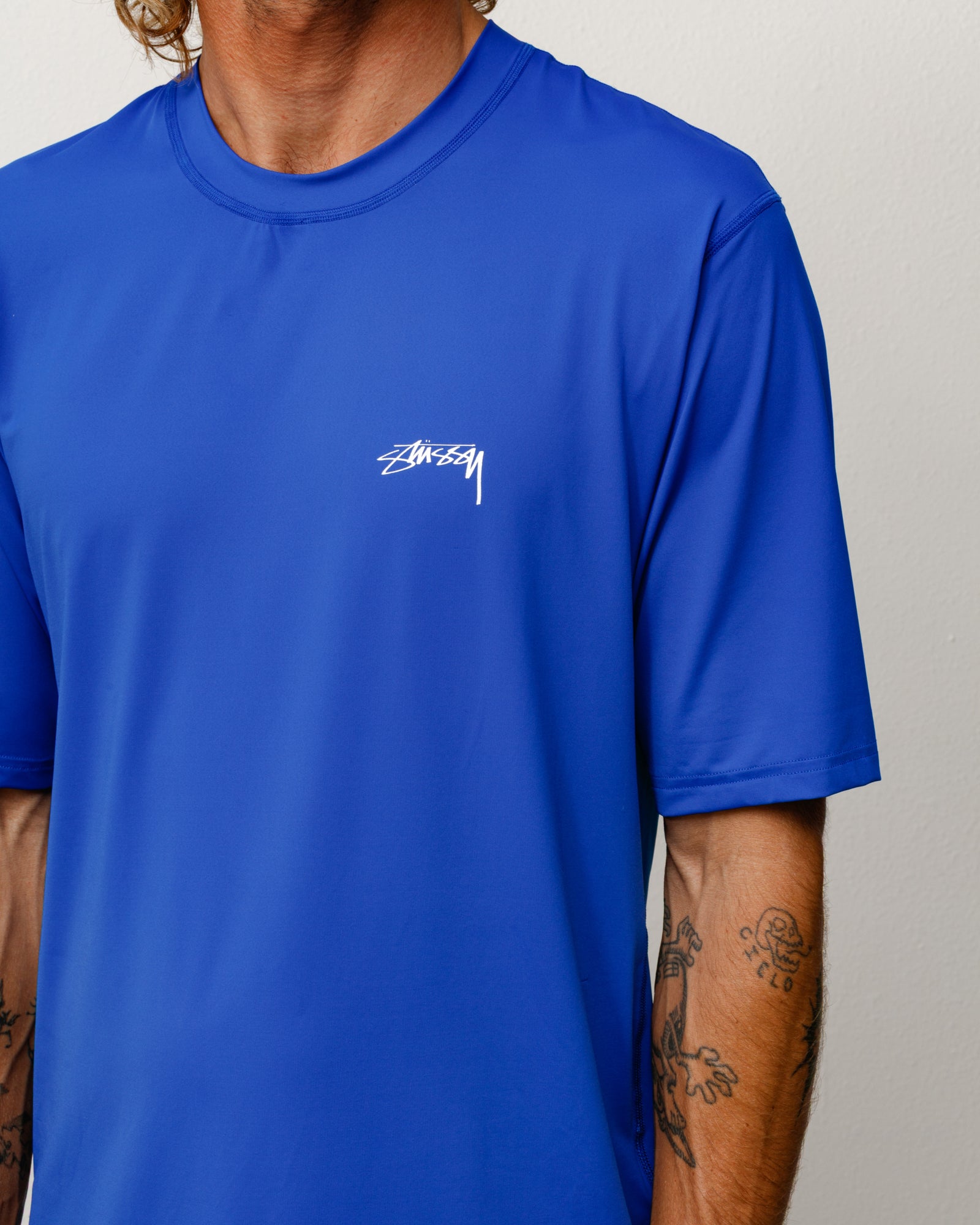 S/sl Rash Guard Unisex Short Sleeve In Blue