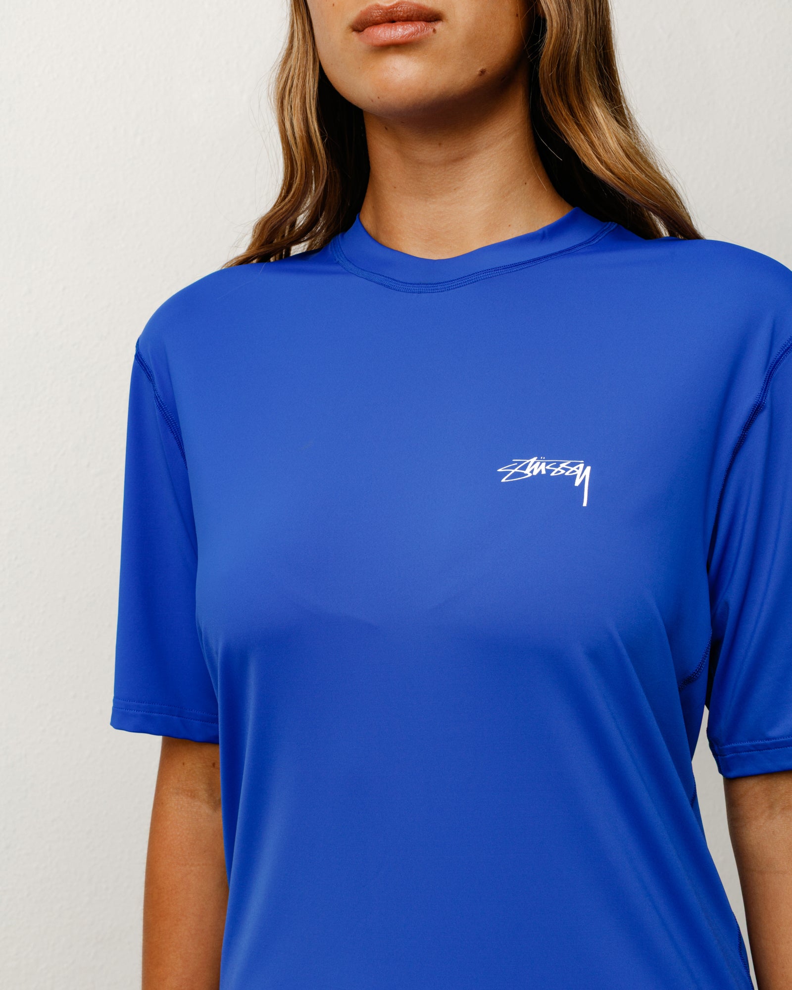 Ss Rash Guard – Blue | Tops & Shirts | Stüssy Japan