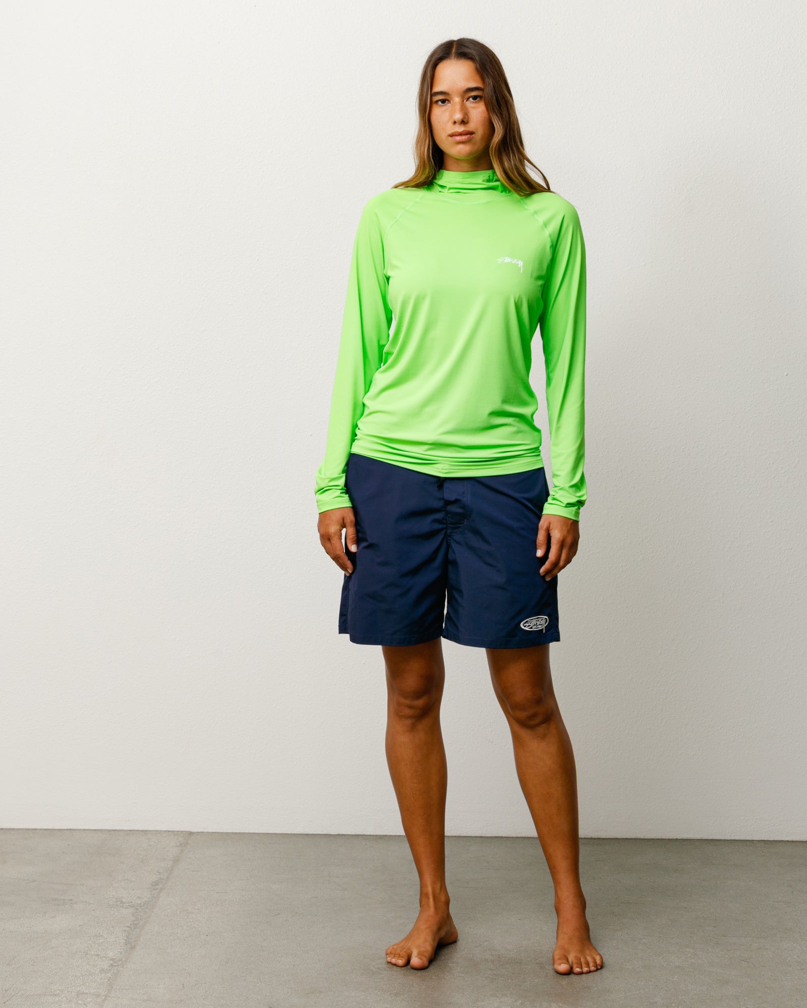 Hooded Rash Guard – Lime | Tops & Shirts | Stüssy Japan