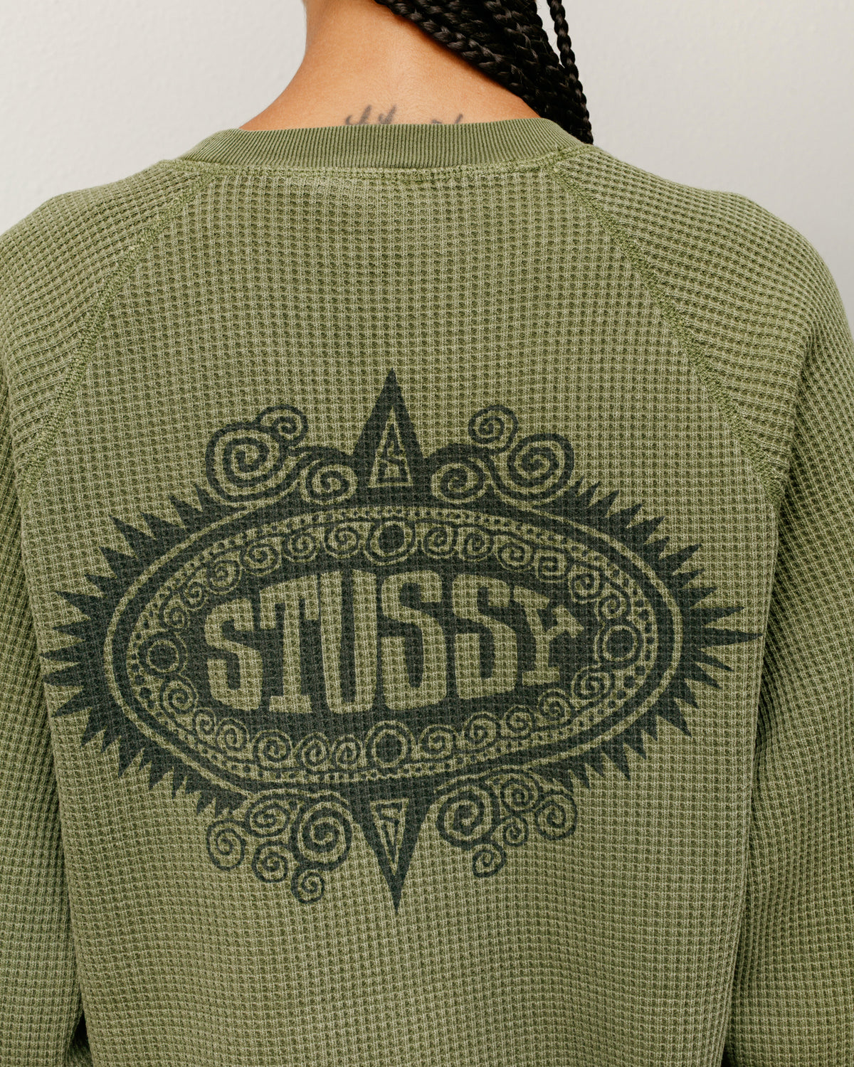 Mantra Raglan Thermal – Olive | Tops & Knits | Stüssy Japan
