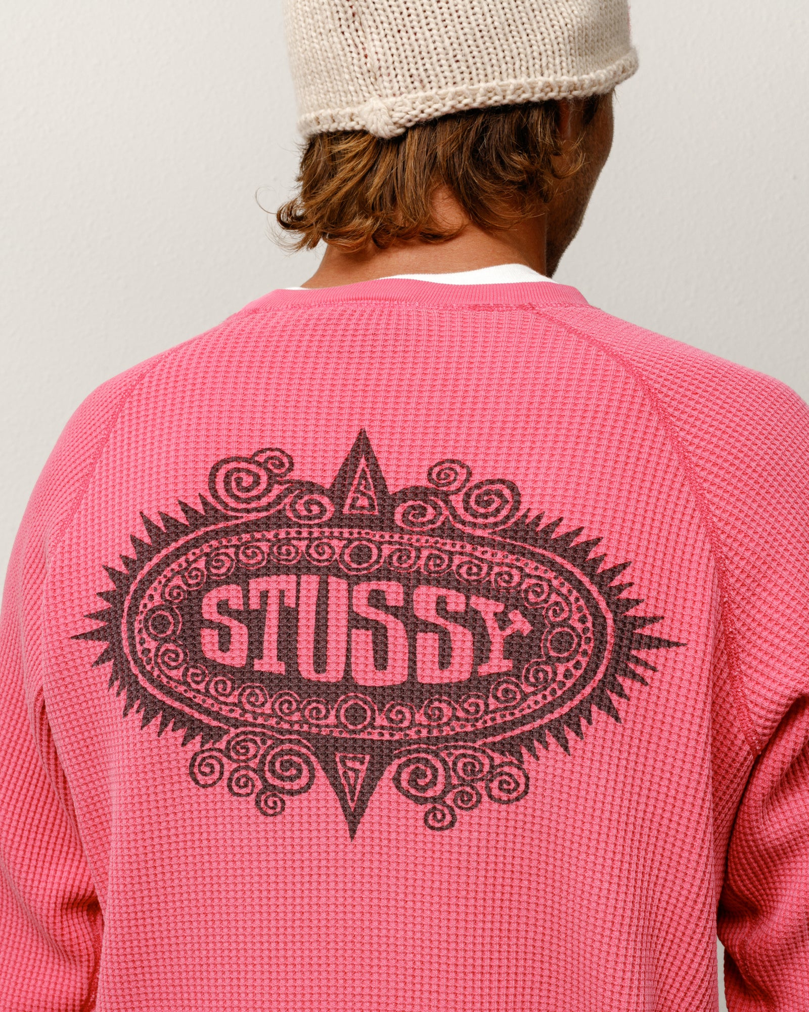 Mantra Raglan Thermal – Pink | Tops & Knits | Stüssy Japan
