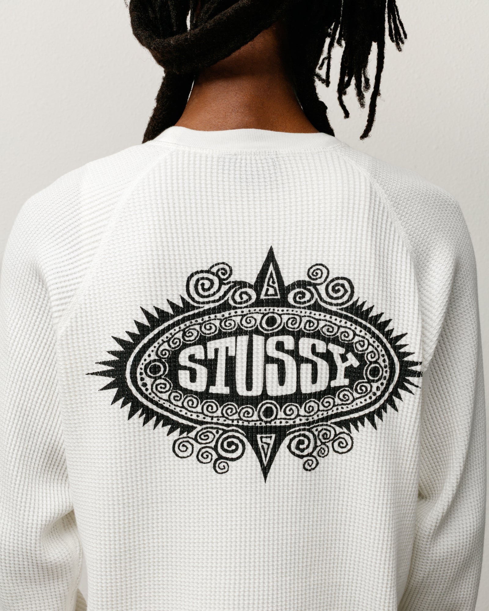 Mantra Raglan Thermal – White | Tops & Knits | Stüssy Japan