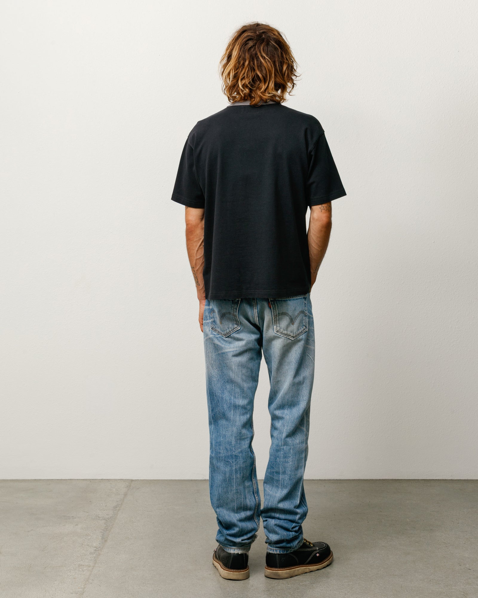 Ringer Tee – Black | Tops & Shirts | Stüssy Japan