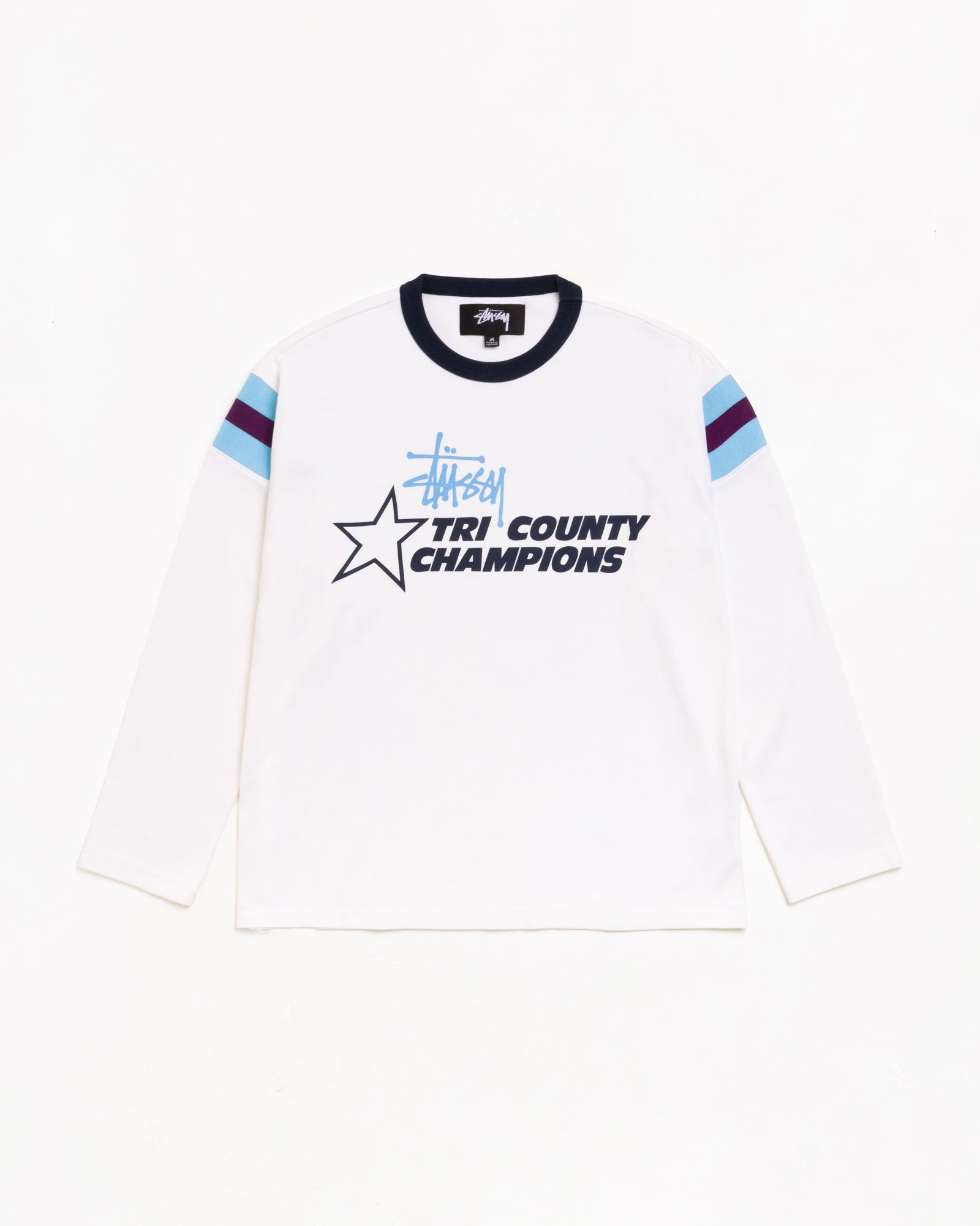 LS Ringer Tee - White | Tops & Shirts | Stüssy Japan