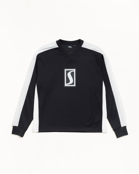 S Mesh Ls Jersey Unisex Long Sleeve In Black