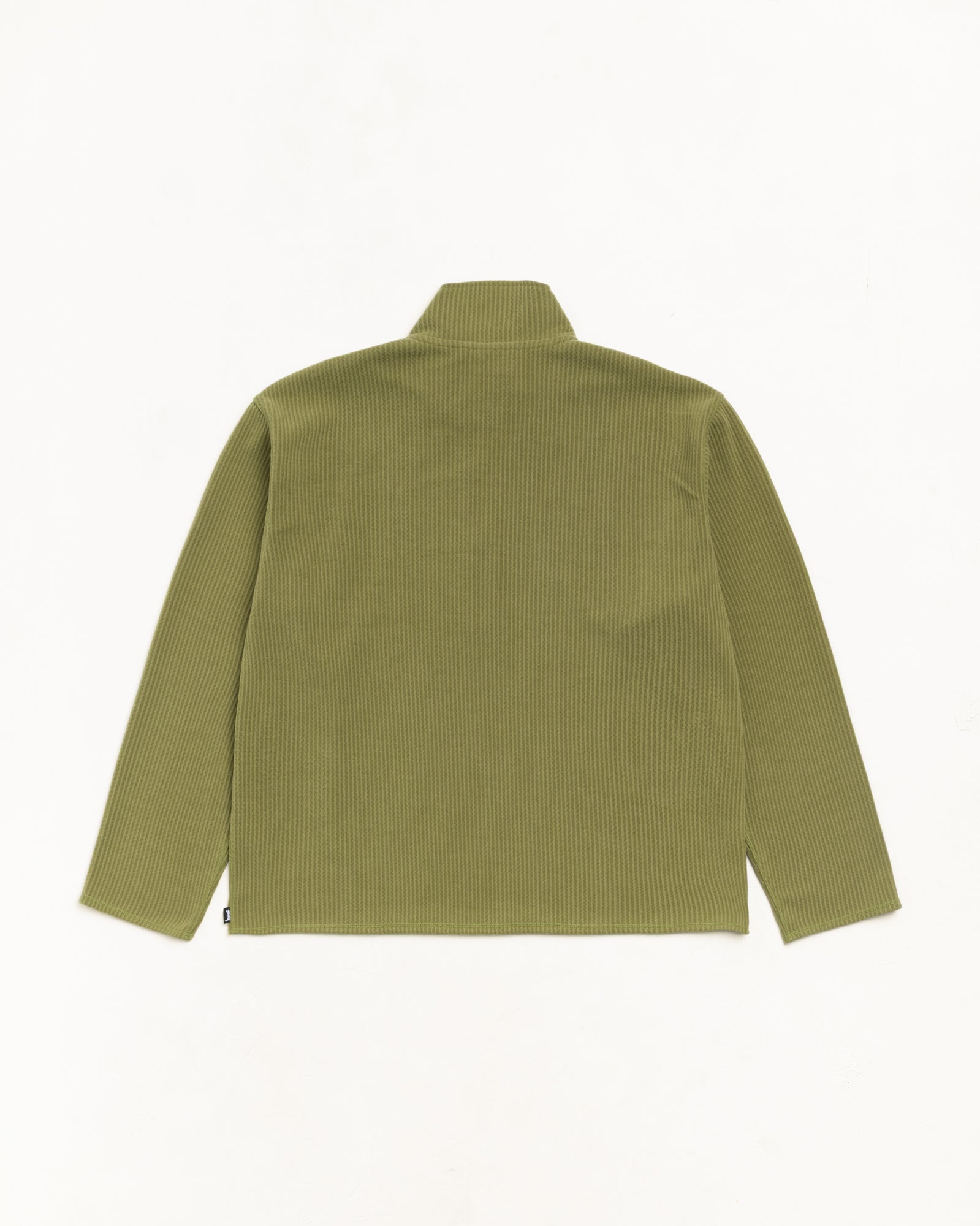 Half Zip Thermal Mock Neck - Olive | Tops & Knits | Stüssy Japan