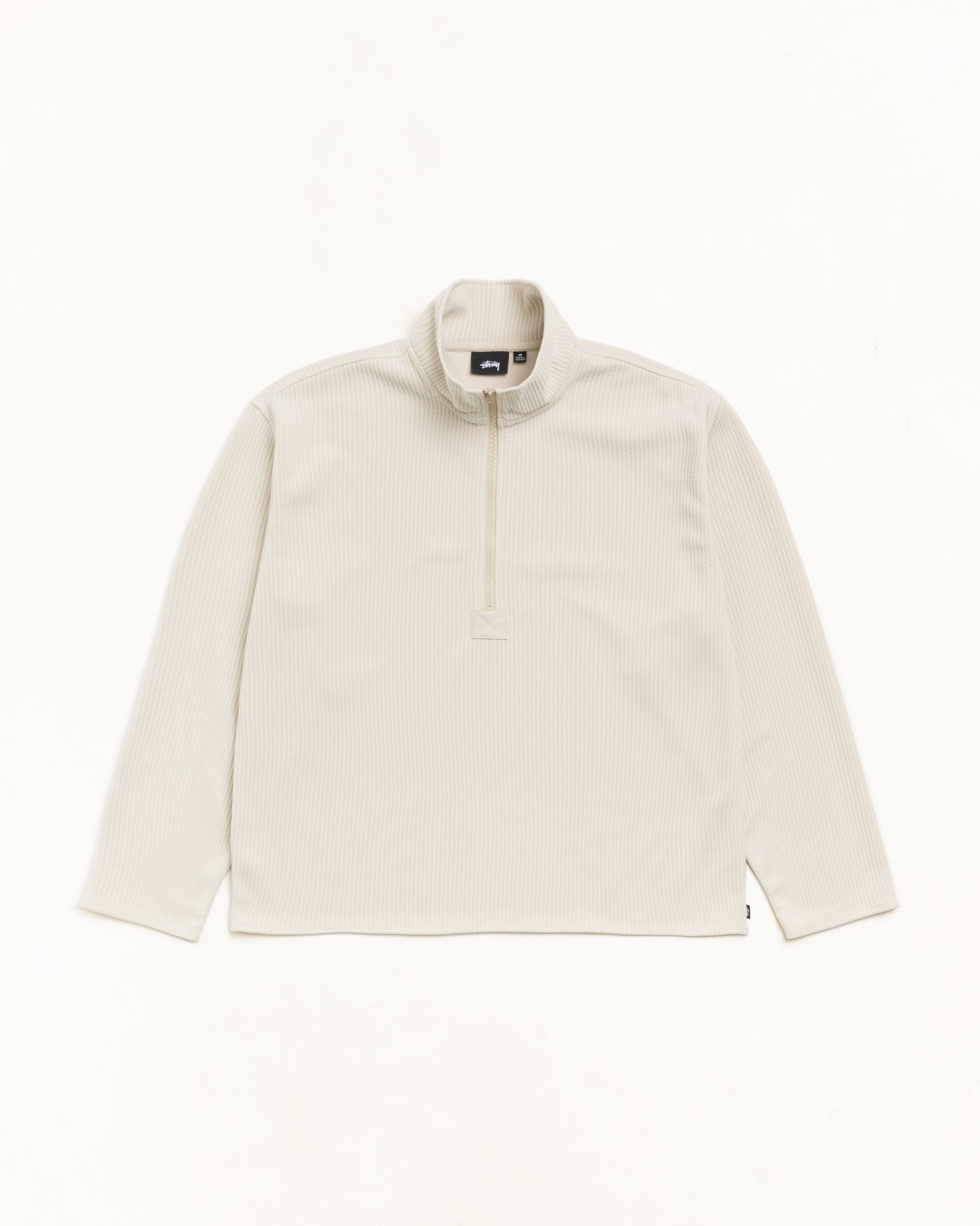 Half Zip Thermal Mock Neck - Sand | Tops & Knits | Stüssy Japan