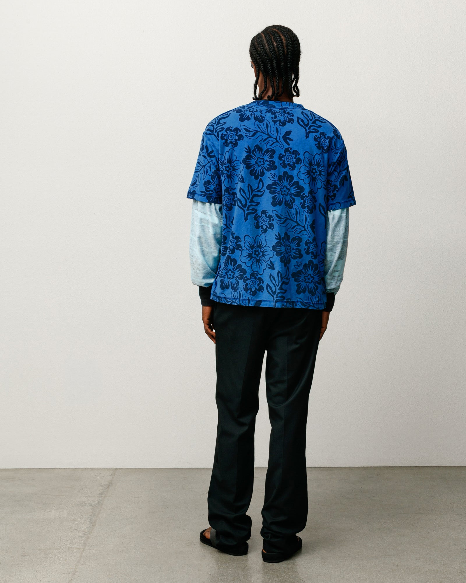 Lazy Floral Tee - Sport Blue | Tops & Shirts | Stüssy Japan