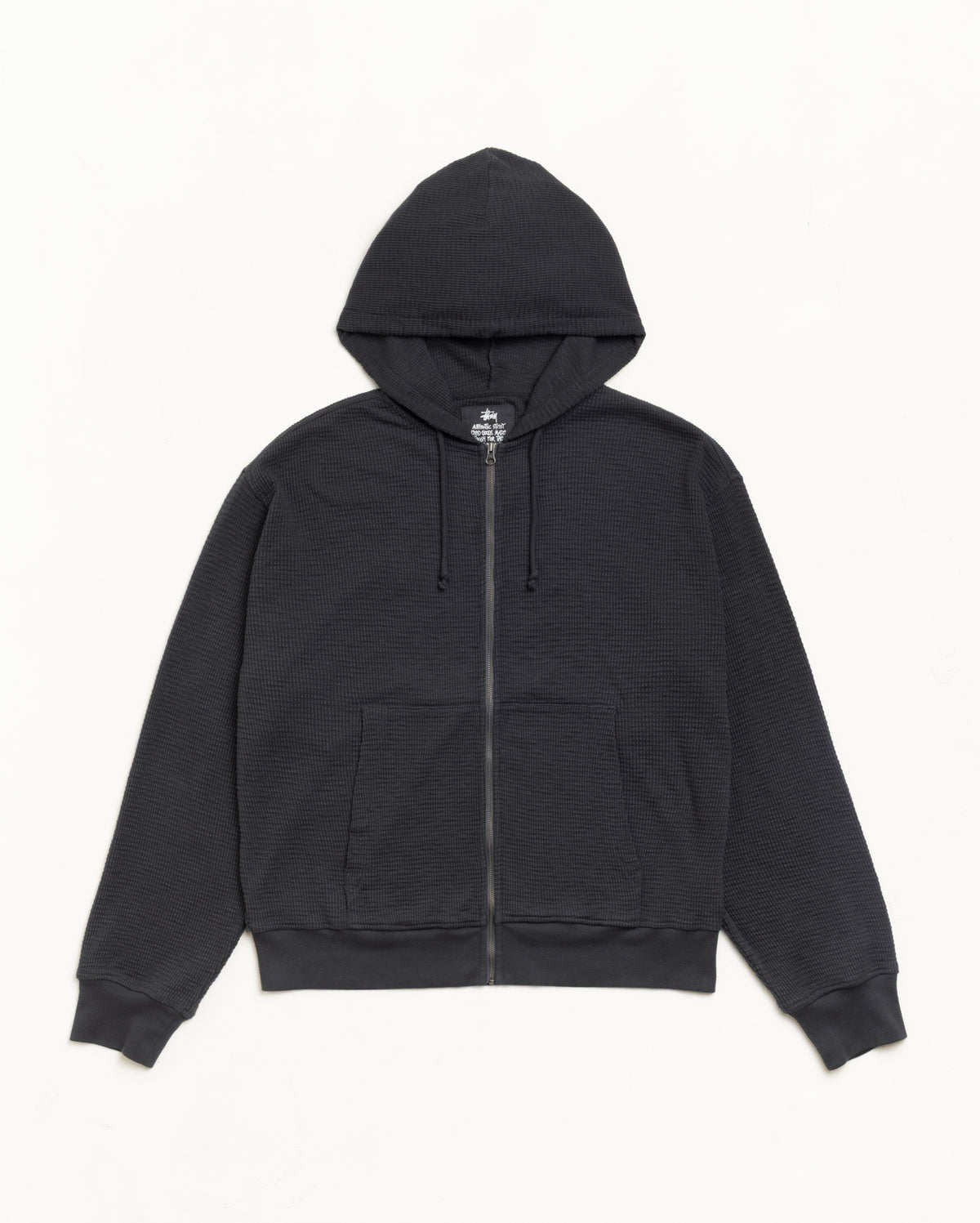 Lightweight Thermal Hoodie - Faded Black | Tops & Knits | Stüssy Japan