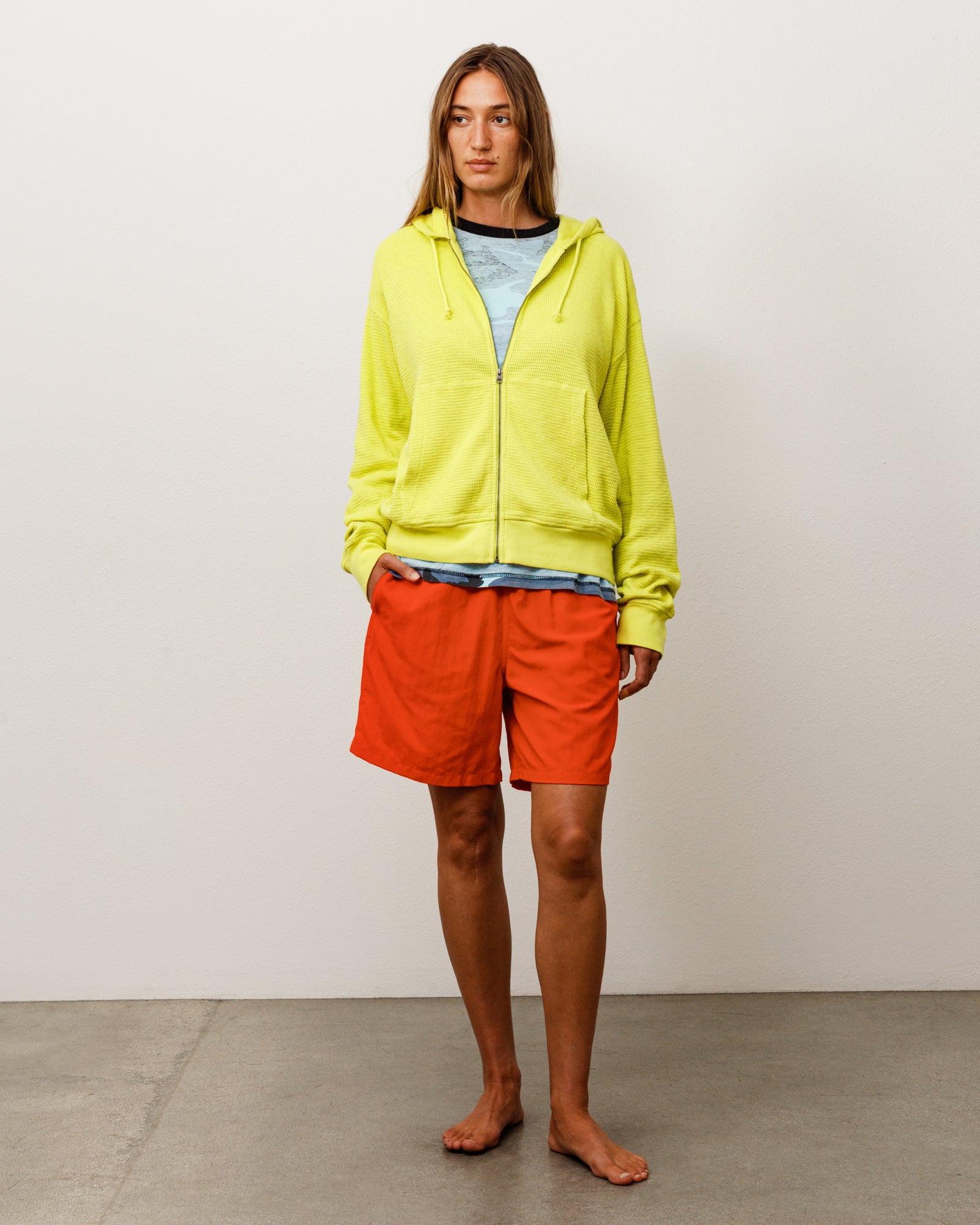 Lightweight Thermal Hoodie - Lime | Tops & Knits | Stüssy Japan