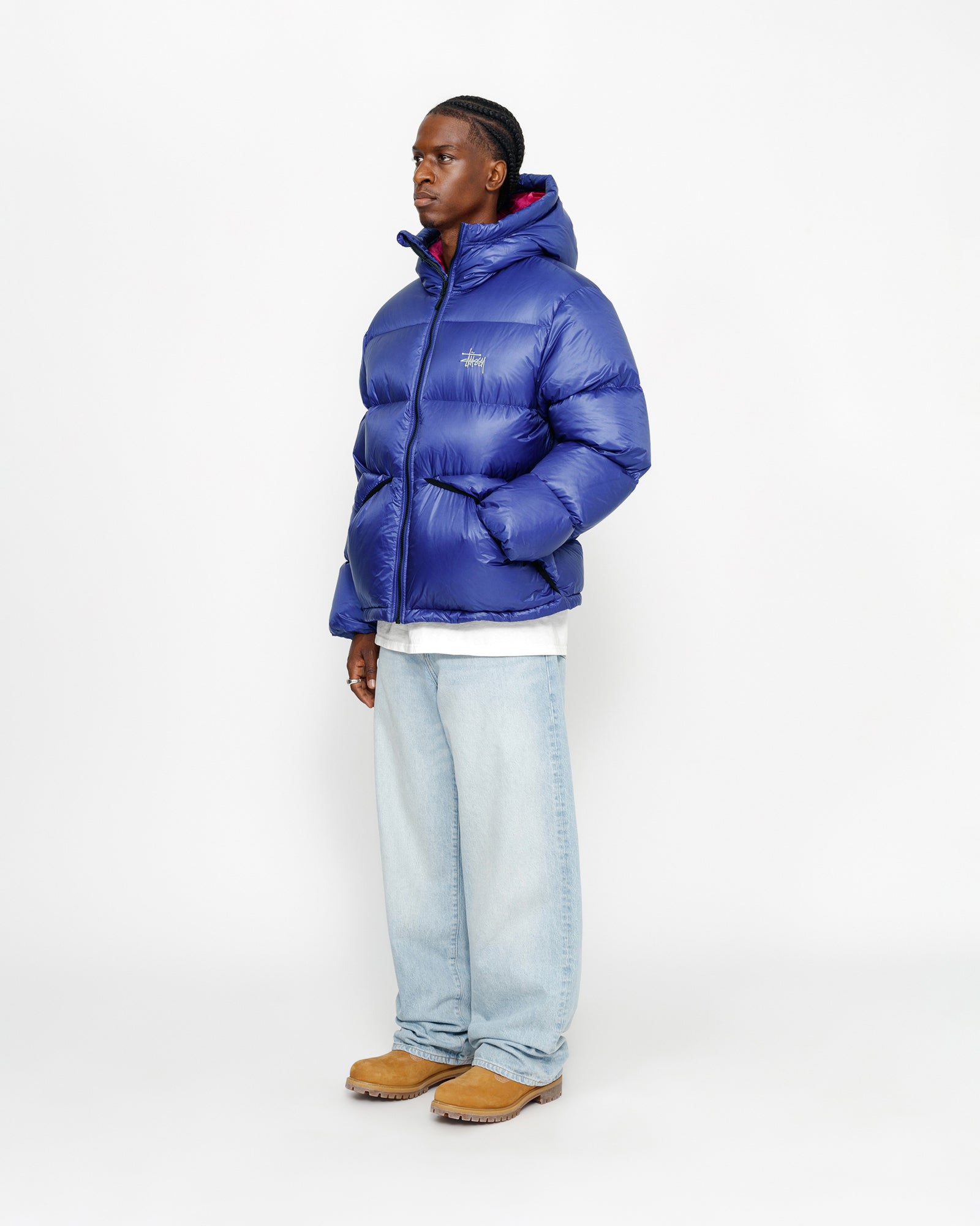 Down Parka Micro Ripstop in blue – Stüssy Japan