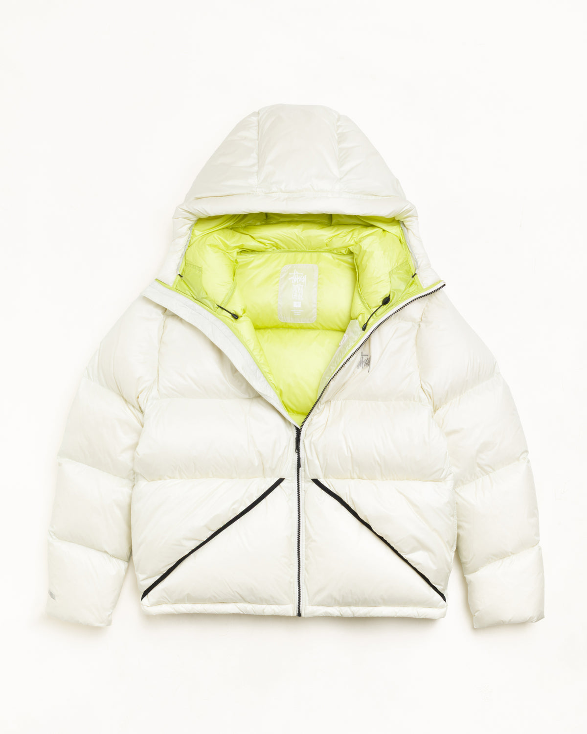 Micro Ripstop Down Parka Unisex Long Sleeve In Bone