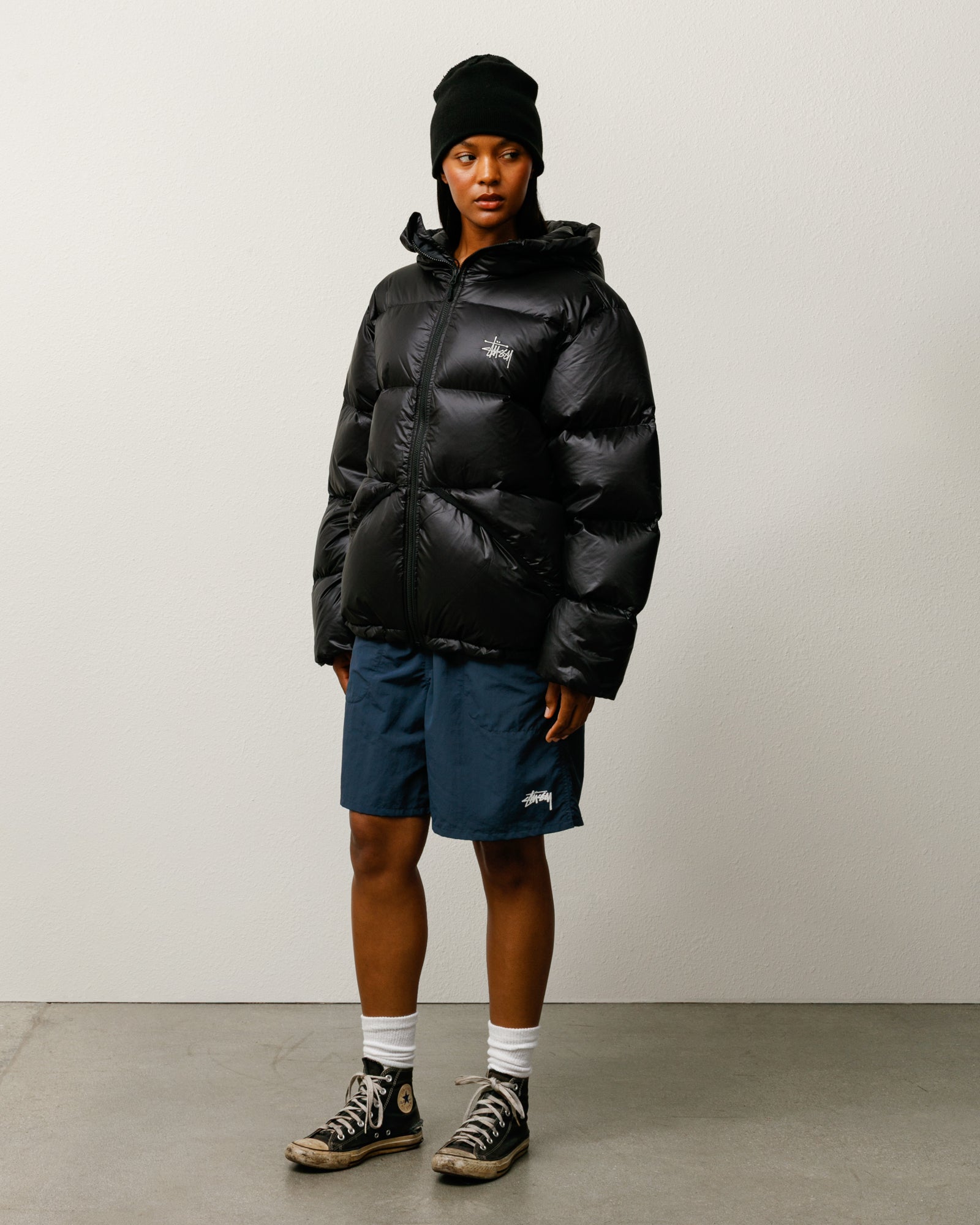Micro Ripstop Down Parka – Jet Black | Outerwear | Stüssy Japan