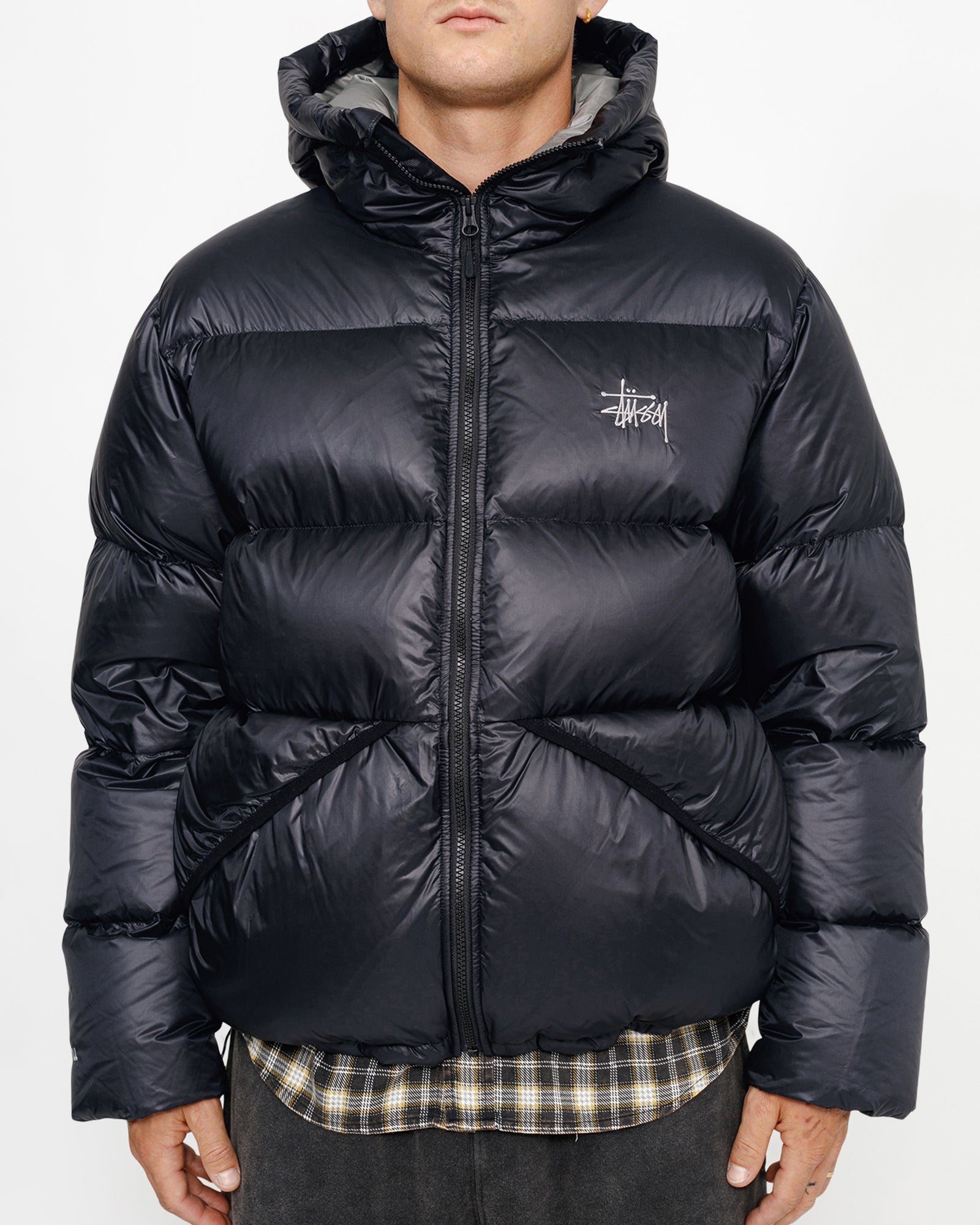 Down Parka Micro Ripstop in phantom black – Stüssy Japan