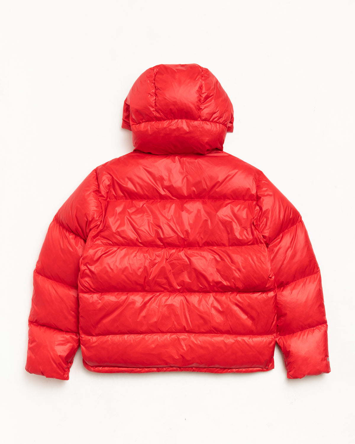 Micro Ripstop Down Parka Unisex Long Sleeve In Red