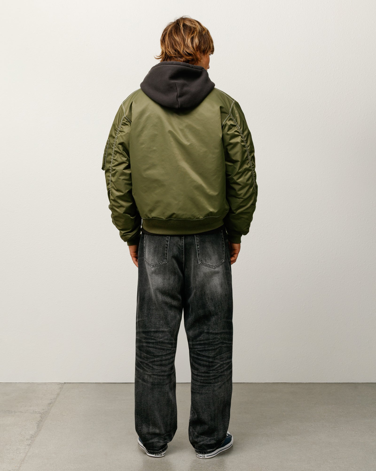 Built Reversible Bomber Jacket – Olive | Outerwear | Stüssy Japan