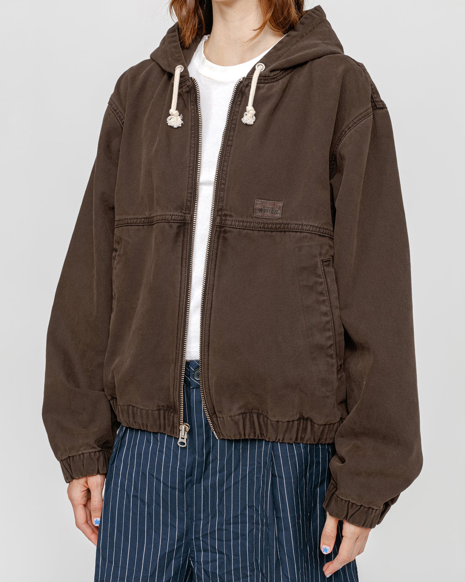 Stüssy Work Jacket Unlined Canvas Brown Outerwear