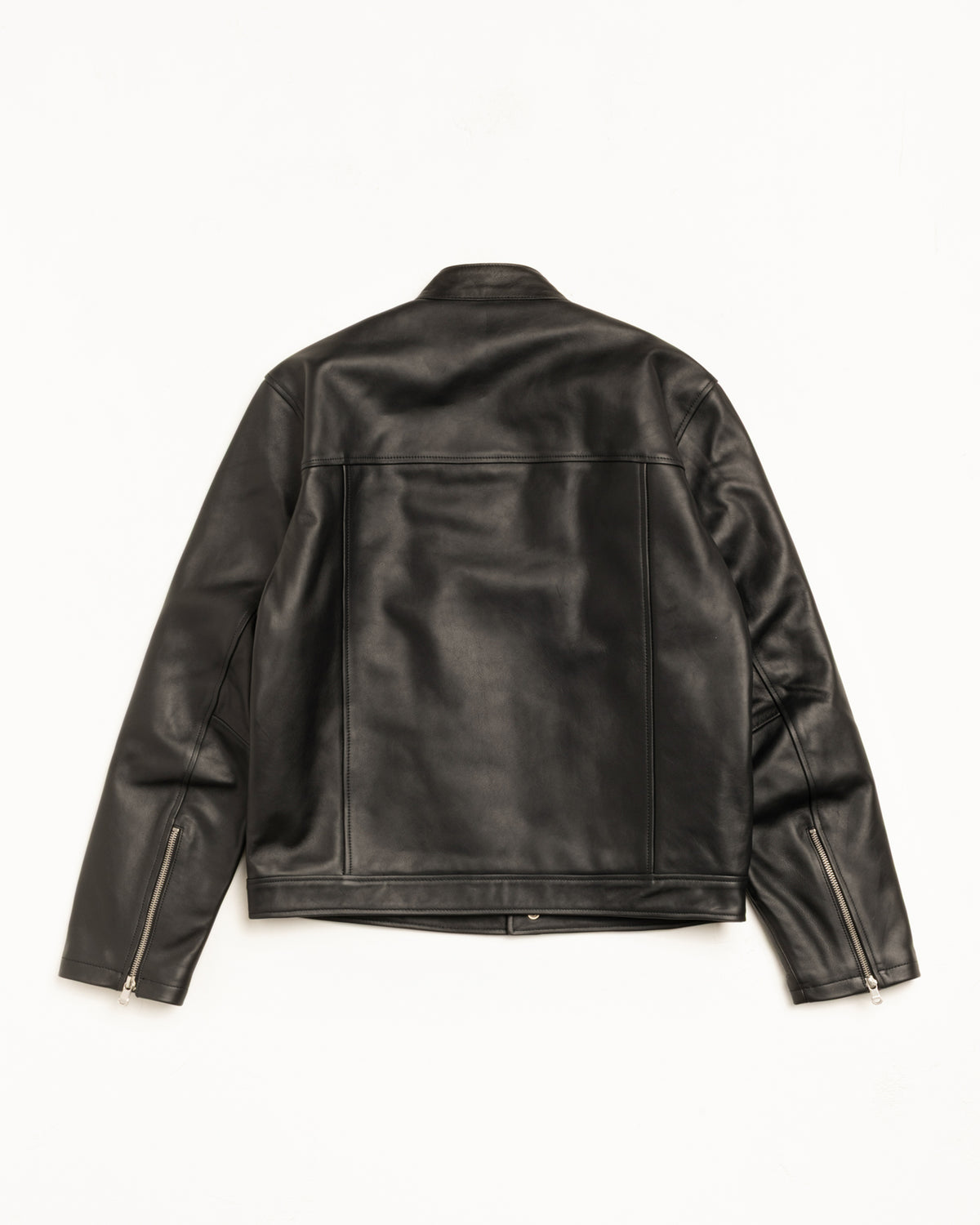 Cafe Racer Leather Jacket – Black | Outerwear | Stüssy Japan