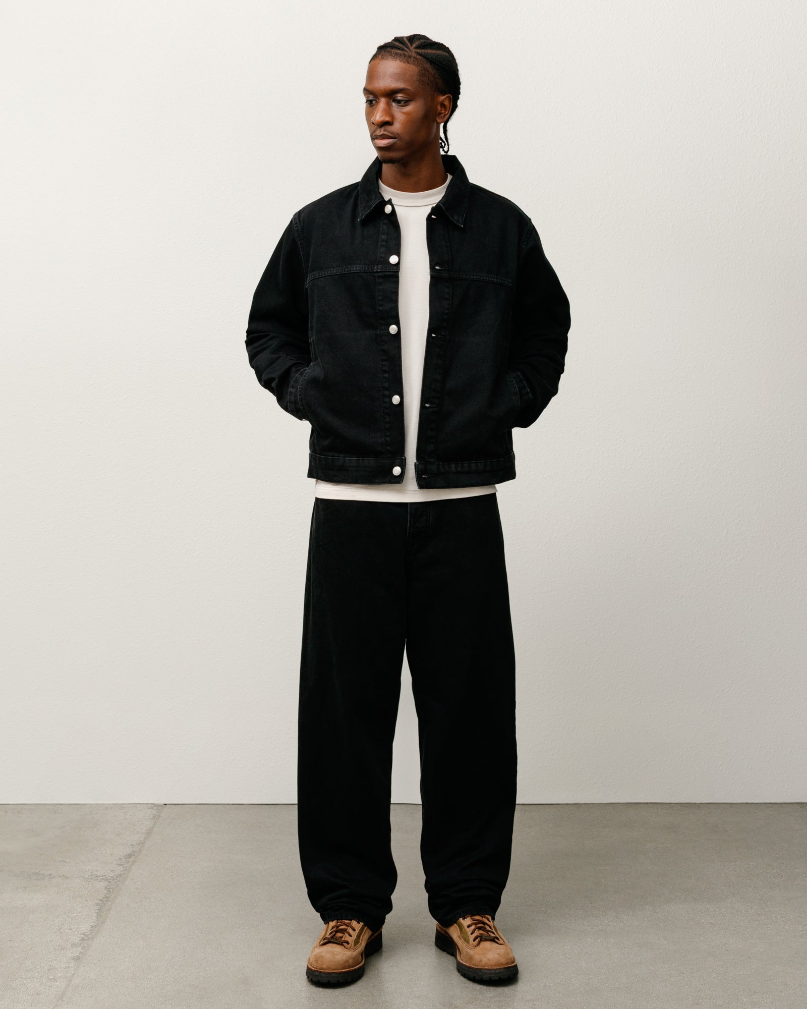 Trucker Jacket Denim – Black | Outerwear | Stüssy Japan