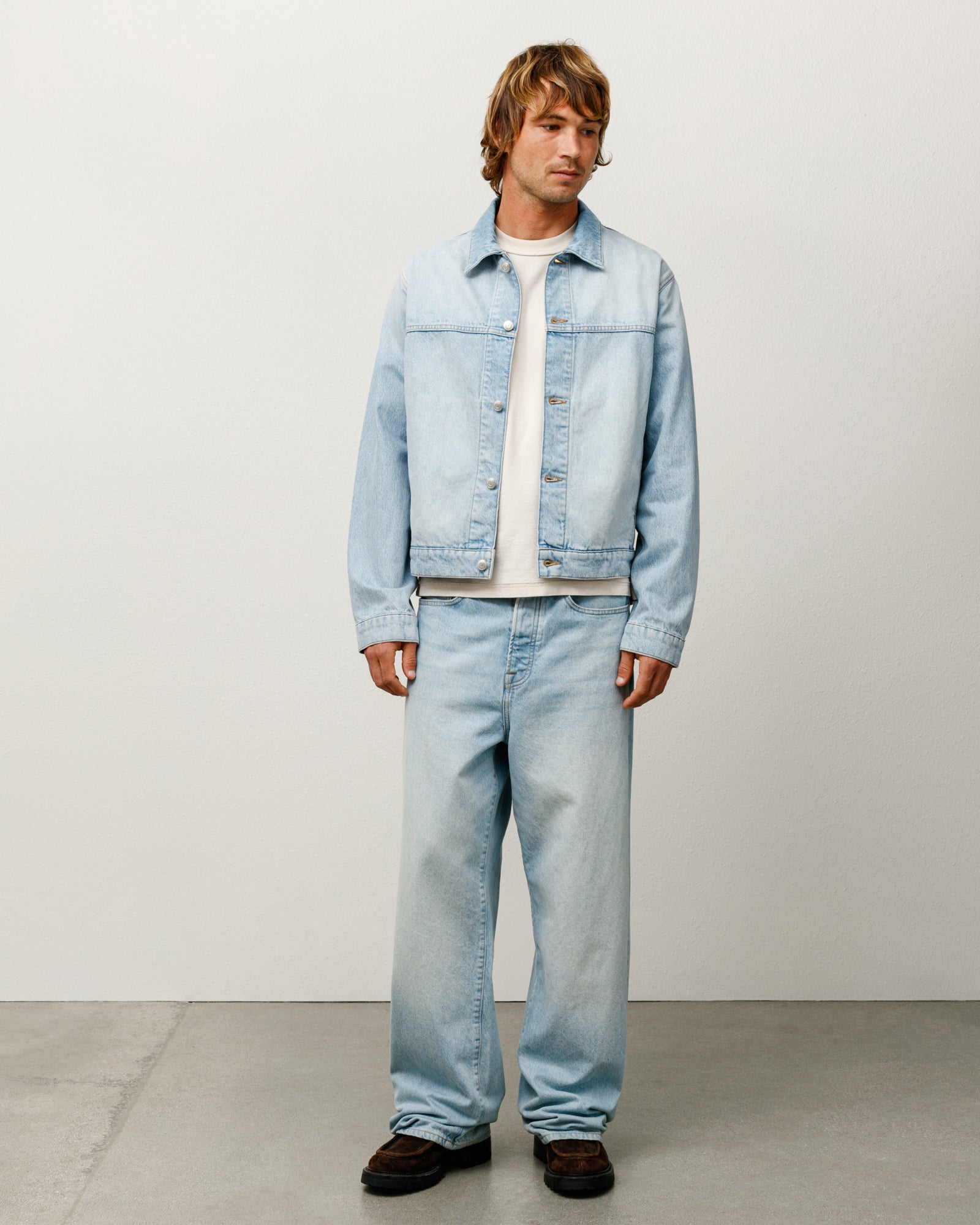 Trucker Jacket Denim – Light Wash | Outerwear | Stüssy Japan